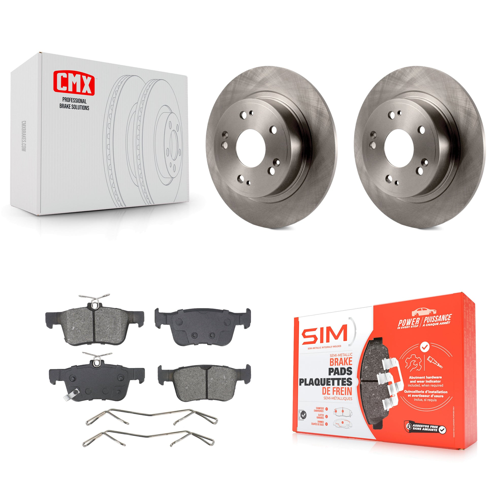 Transit Auto K8S-104061 Disc Brake Kit for 2018-2024 Honda Accord - Rear product image