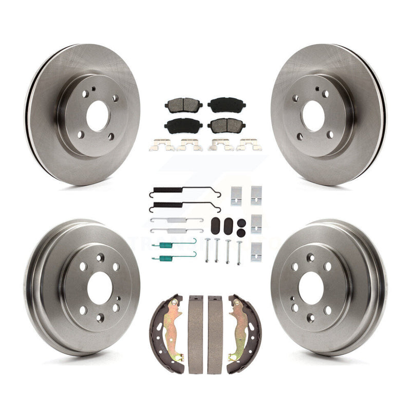 Transit Auto K8S-104064 Disc Brake Kit for 2011-2014 Mazda 2 - Front and Rear product image