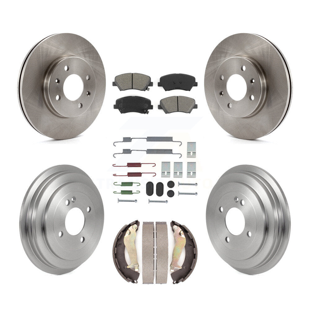 Transit Auto K8S-104068 Disc Brake Kit for 2012-2017 Hyundai Accent - Front and Rear product image