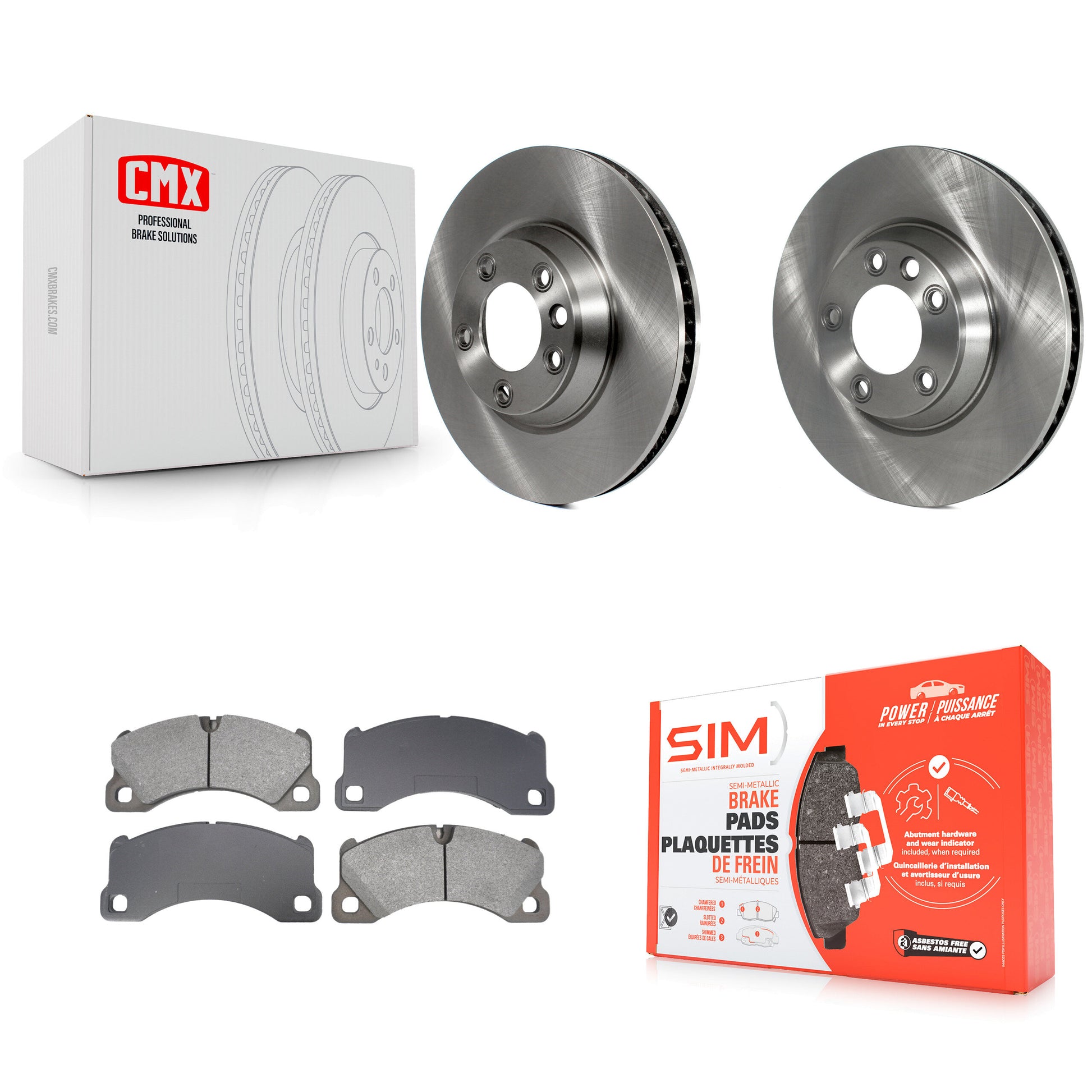 Transit Auto K8S-104099 Disc Brake Kit for 2011-2013 Porsche Cayenne - Front product image