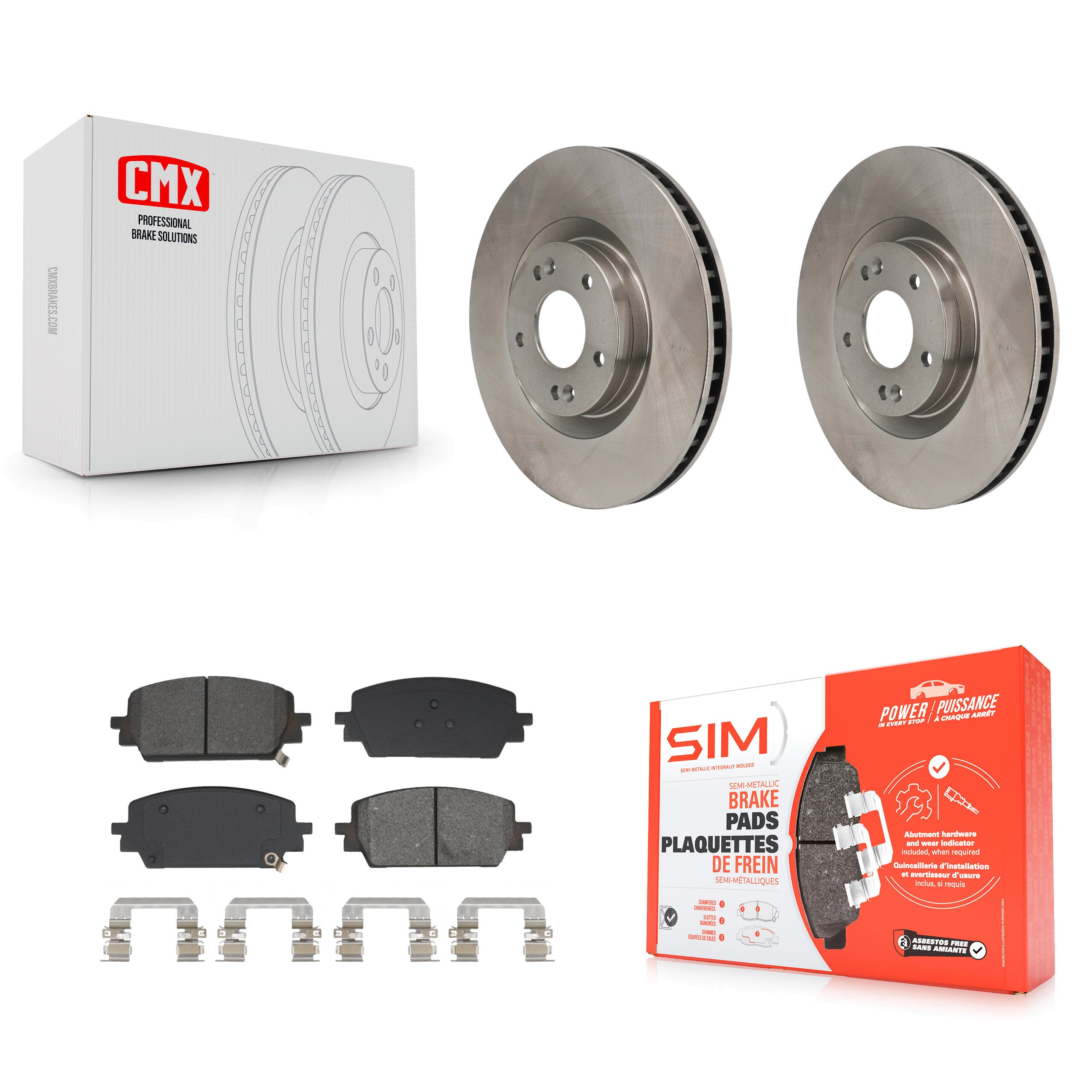 Transit Auto K8S-104151 Disc Brake Kit for 2021-2025 Hyundai Santa Cruz, Hyundai Santa Fe, Kia Sorento - Front product image