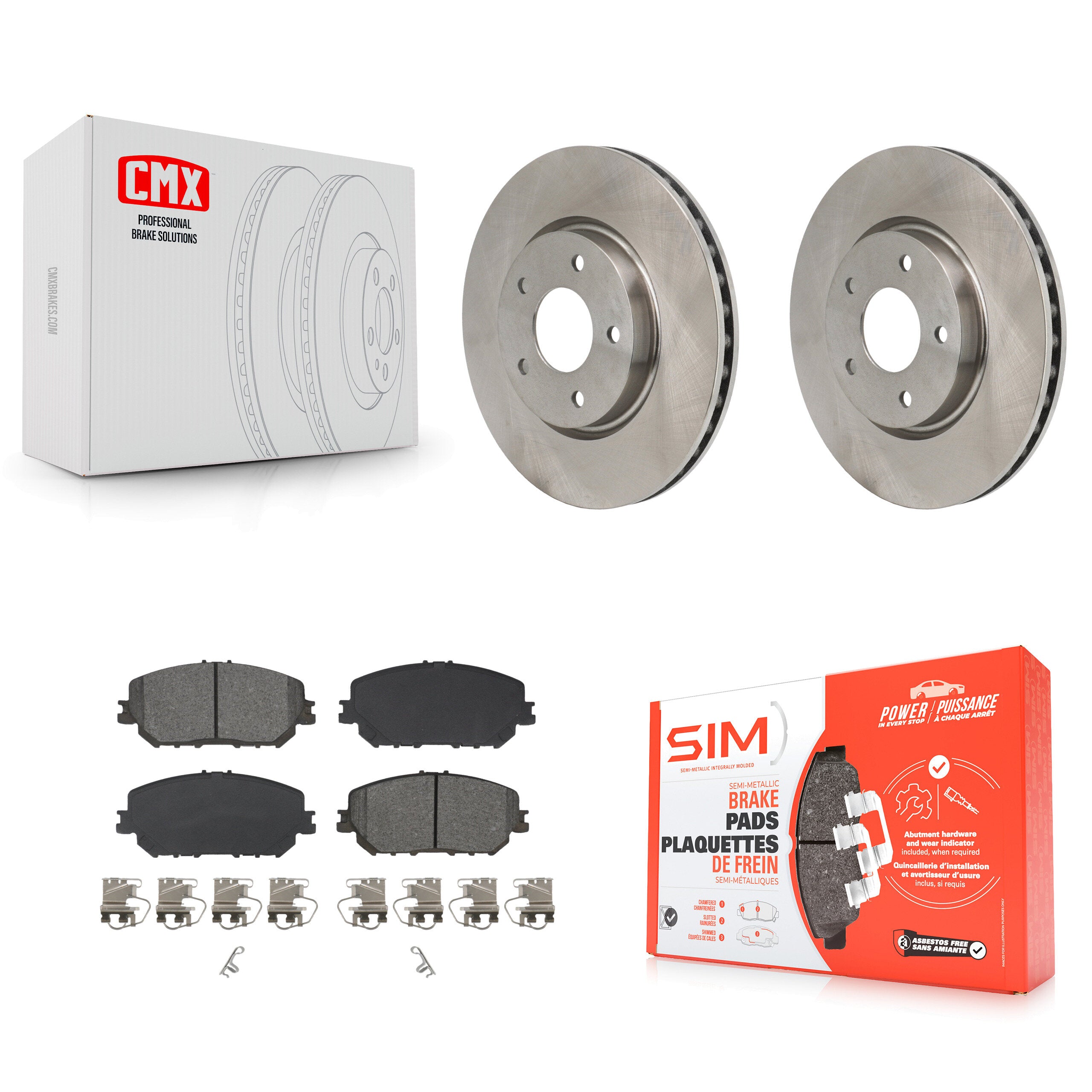 Transit Auto K8S-104161 Disc Brake Kit for 2021-2023 Nissan Rogue - Front product image
