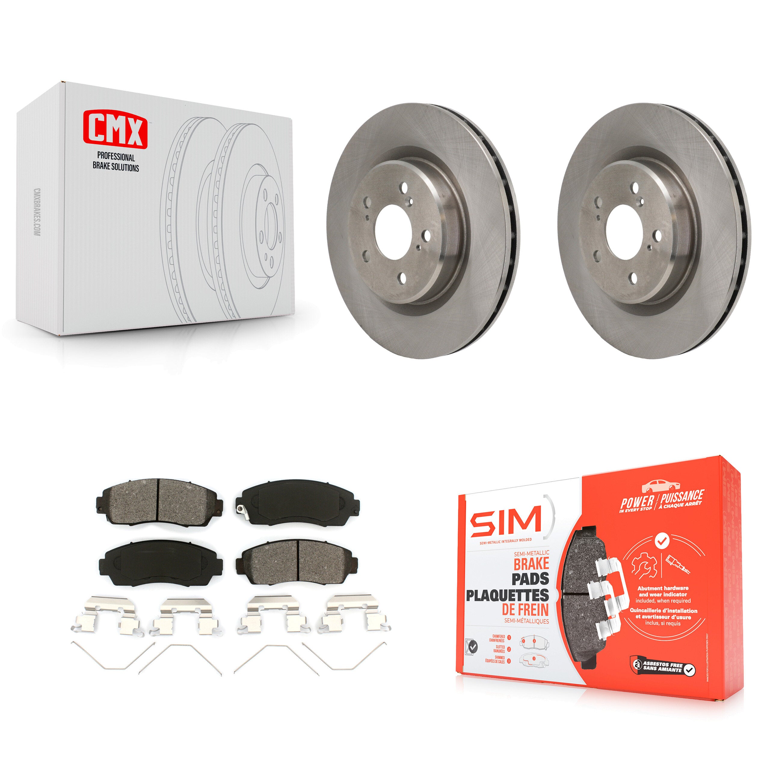 Transit Auto K8S-104167 Disc Brake Kit for 2021-2023 Acura TLX - Front product image