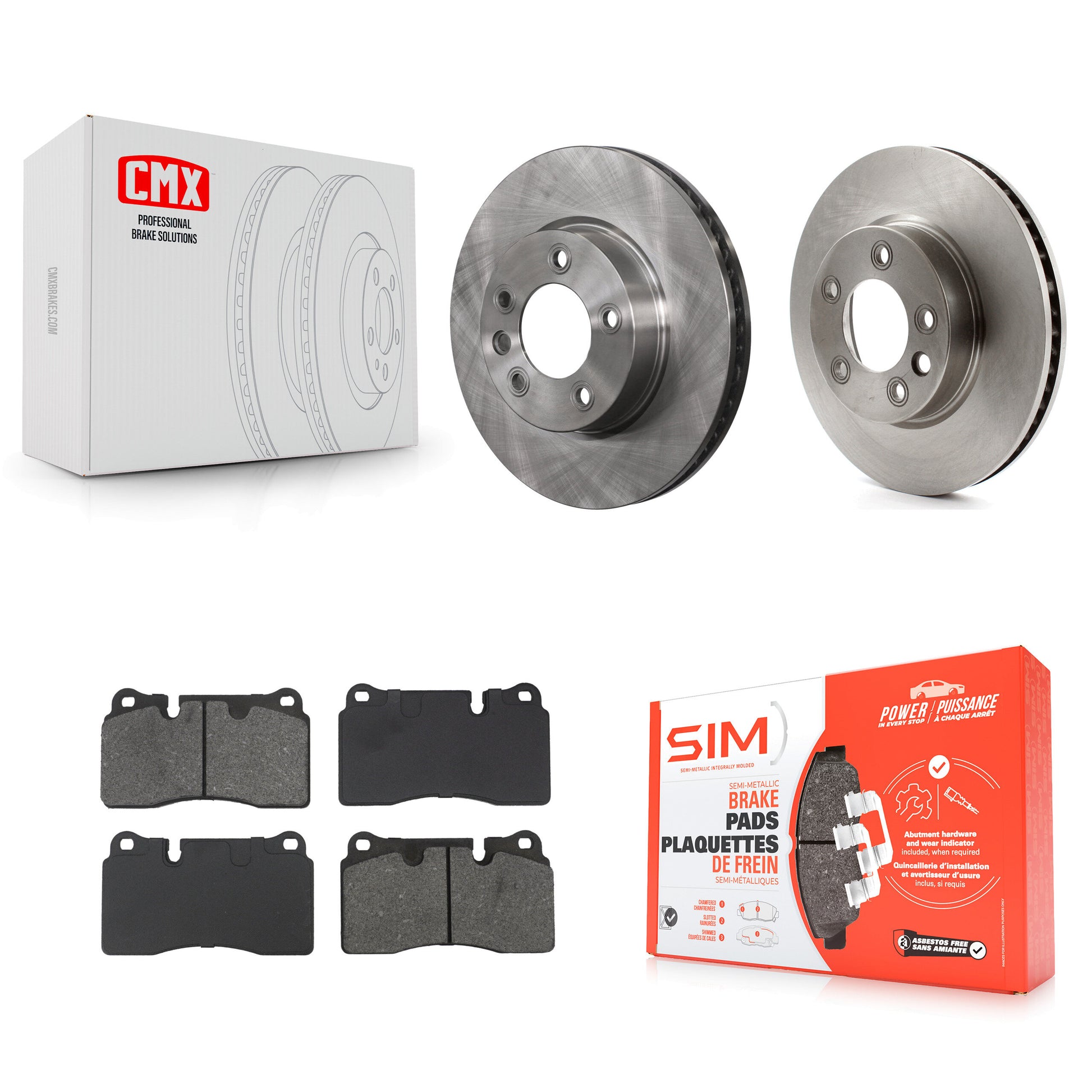 Transit Auto K8S-104274 Disc Brake Kit for 2006-2017 Volkswagen Touareg - Front product image