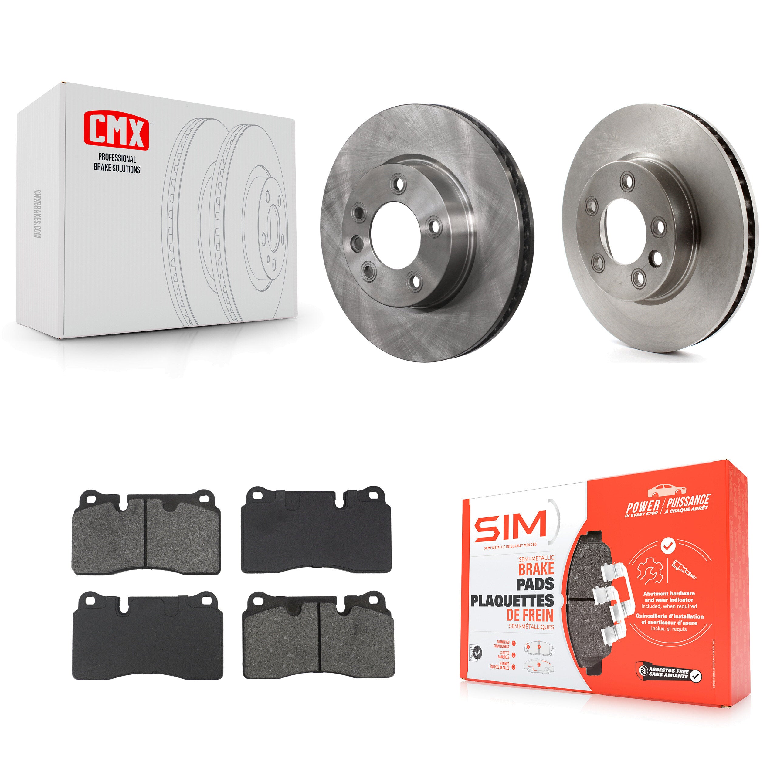 Transit Auto K8S-104274 Disc Brake Kit for 2006-2017 Volkswagen Touareg - Front product image