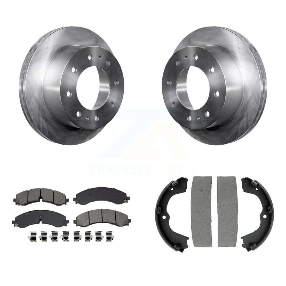 Transit Auto K8S-104277 Disc Brake Kit for 2020-2024 Chevrolet Silverado 2500 HD, Chevrolet Silverado 3500 HD, GMC Sierra 2500 HD & more - Rear product image