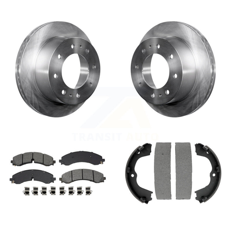 Transit Auto K8S-104277 Disc Brake Kit for 2020-2024 Chevrolet Silverado 2500 HD, Chevrolet Silverado 3500 HD, GMC Sierra 2500 HD & more - Rear product image