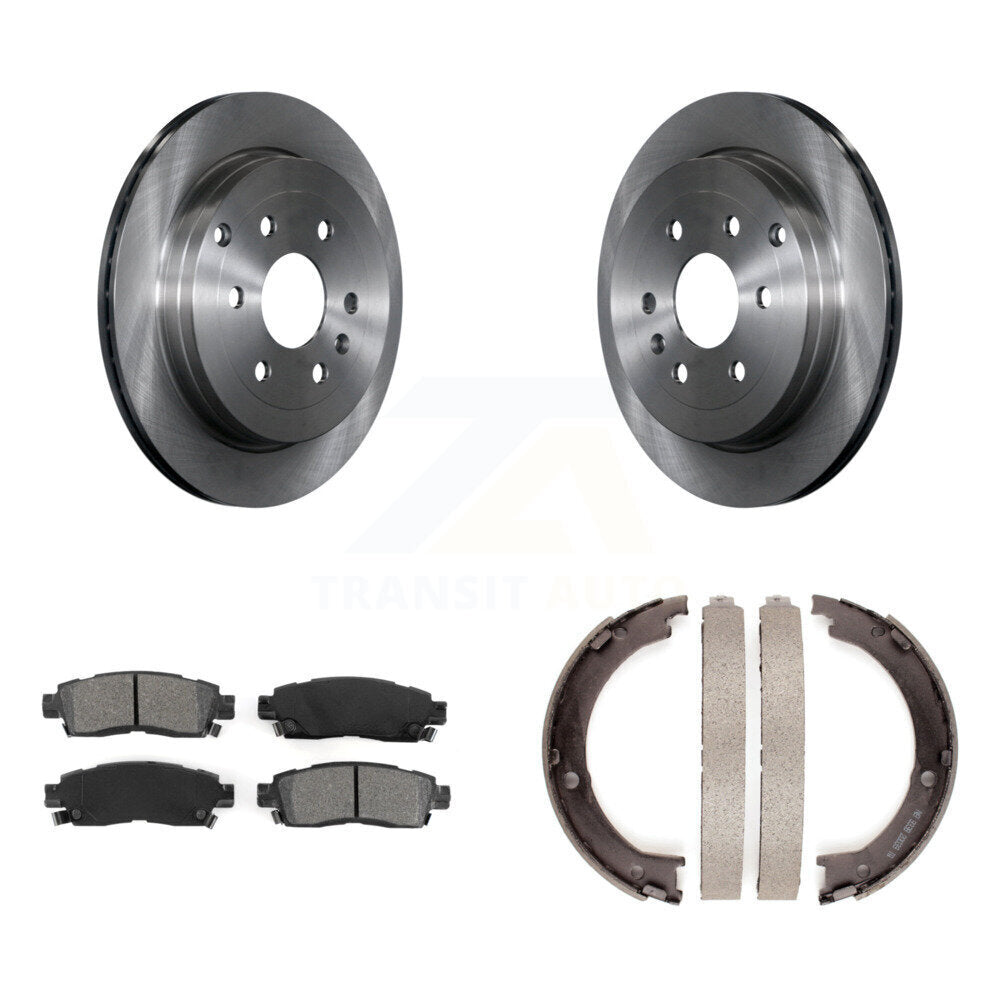 Transit Auto K8S-104361 Disc Brake Kit for 2007-2017 GMC Acadia Limited, Chevrolet Traverse, Buick Enclave & more - Rear product image