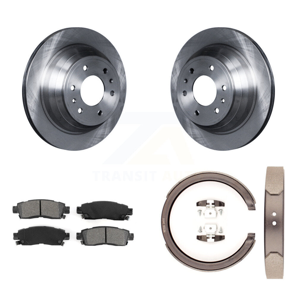 Transit Auto K8S-104409 Disc Brake Kit for 2002-2009 Saab 9-7x, Buick Rainier, GMC Envoy XUV & more - Rear product image