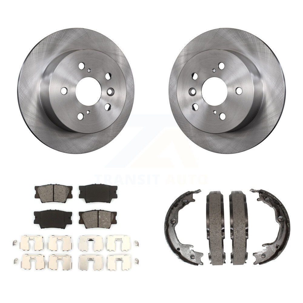 Transit Auto K8S-104462 Disc Brake Kit for 2012-2018 Lexus ES350, Lexus ES300h, Toyota Avalon & more - Rear product image
