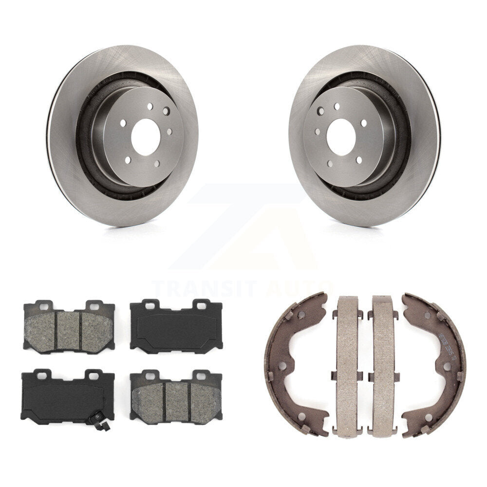 Transit Auto K8S-104545 Disc Brake Kit for 2009-2016 INFINITI Q60, INFINITI G37, Nissan 370Z - Rear product image