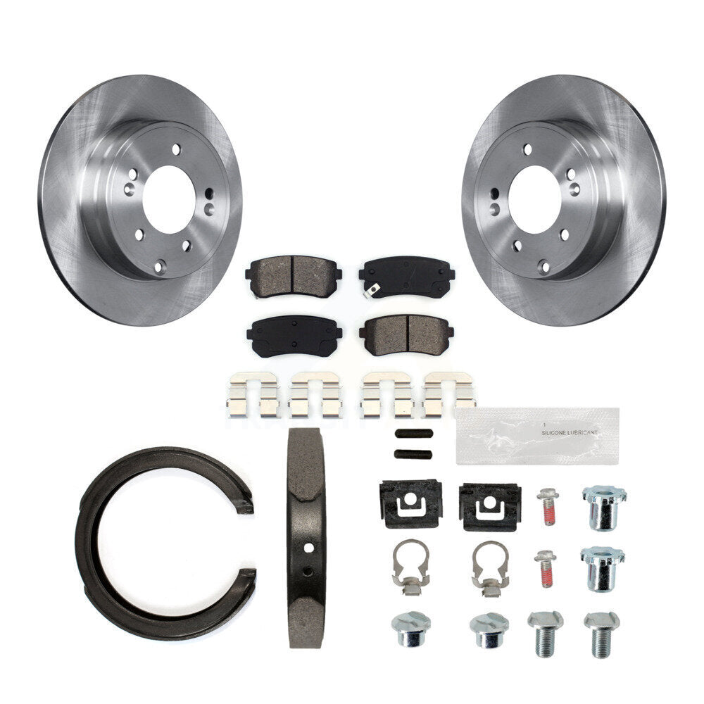 Transit Auto K8S-104649 Disc Brake Kit for 2014-2017 Hyundai Tucson, Hyundai Sonata, Kia Cadenza - Rear product image