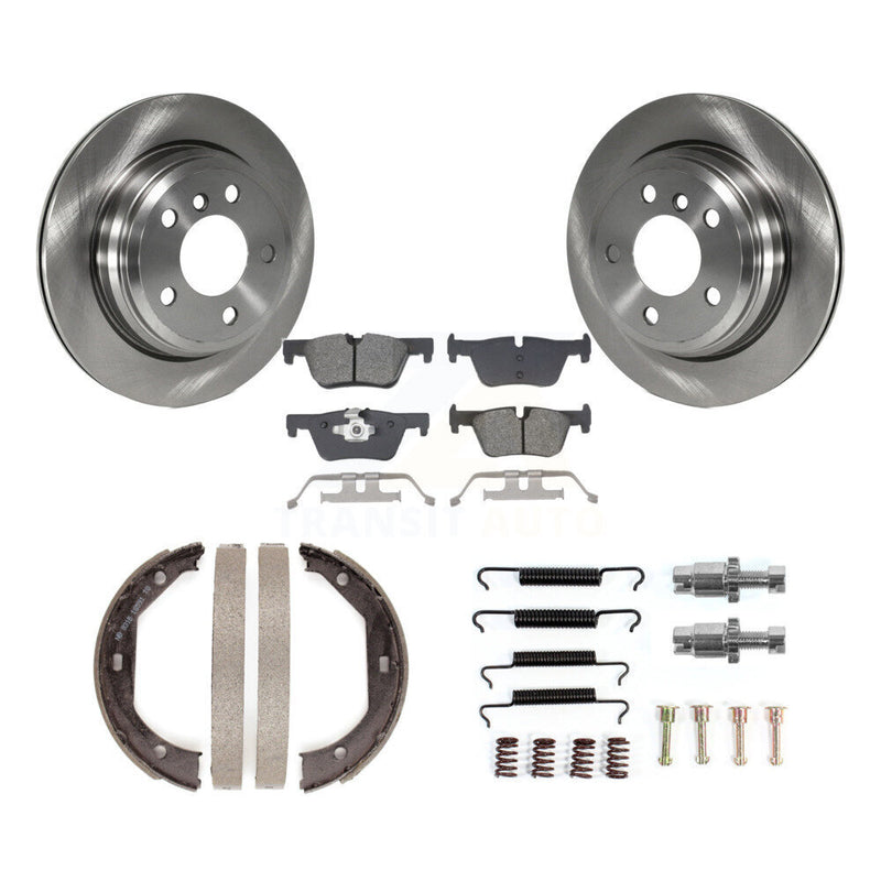 Transit Auto K8S-104687 Disc Brake Kit for 2013-2020 BMW 328d xDrive, BMW 330i, BMW 330i GT xDrive & more - Rear product image