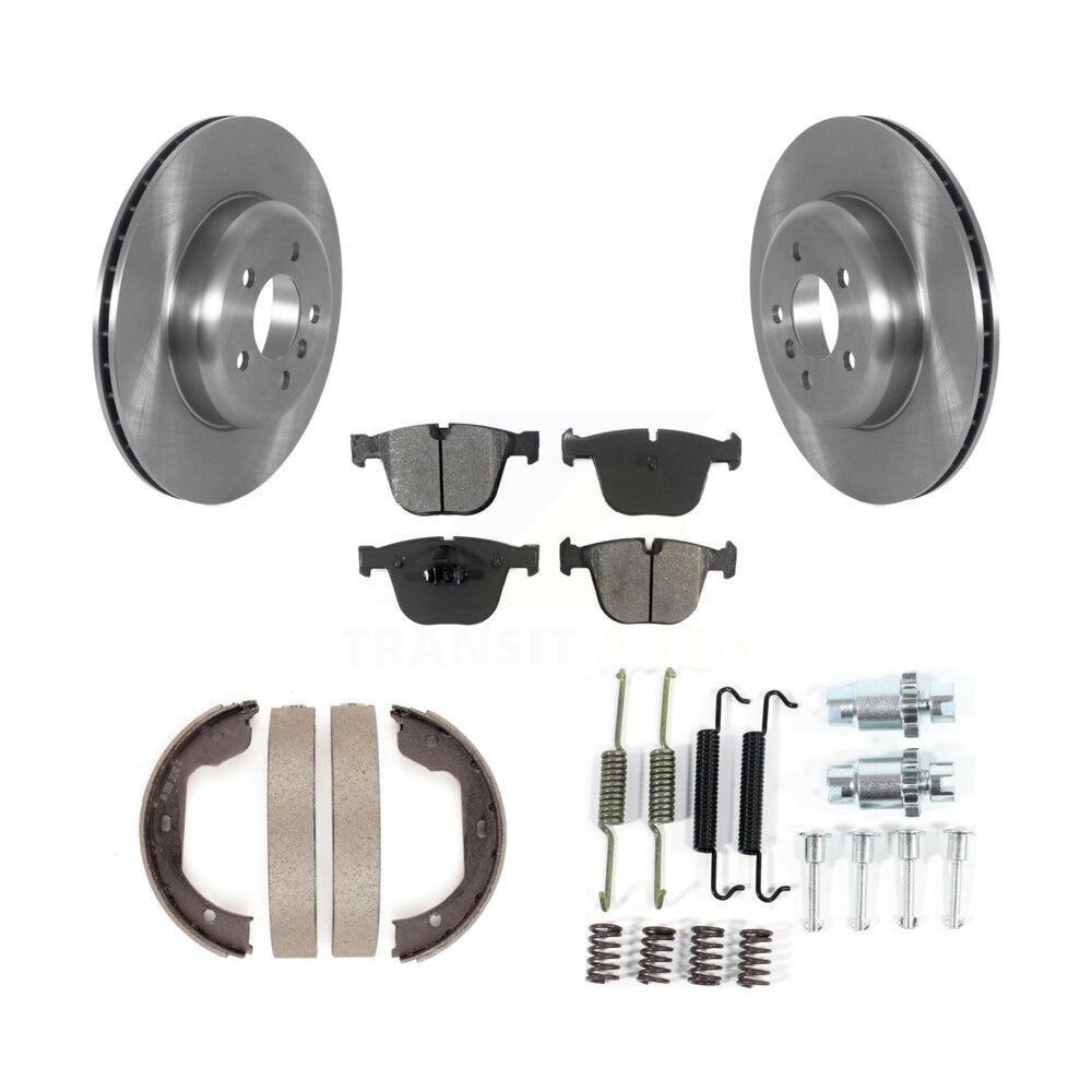 Transit Auto K8S-104694 Disc Brake Kit for 2010-2017 BMW ActiveHybrid 7, BMW 740Li xDrive, BMW 535i GT xDrive & more - Rear product image