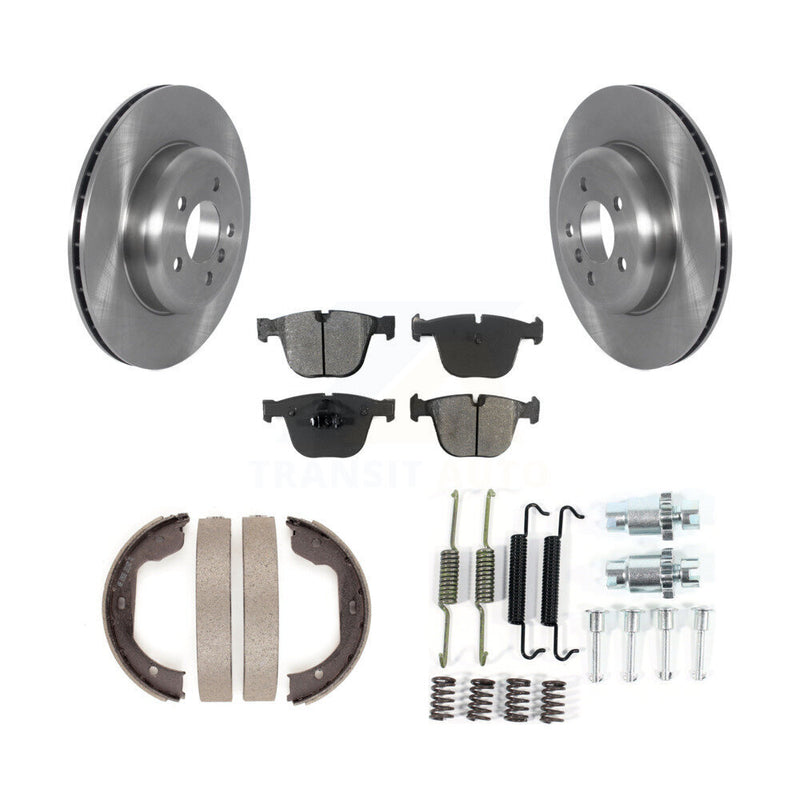 Transit Auto K8S-104694 Disc Brake Kit for 2010-2017 BMW ActiveHybrid 7, BMW 740Li xDrive, BMW 535i GT xDrive & more - Rear product image