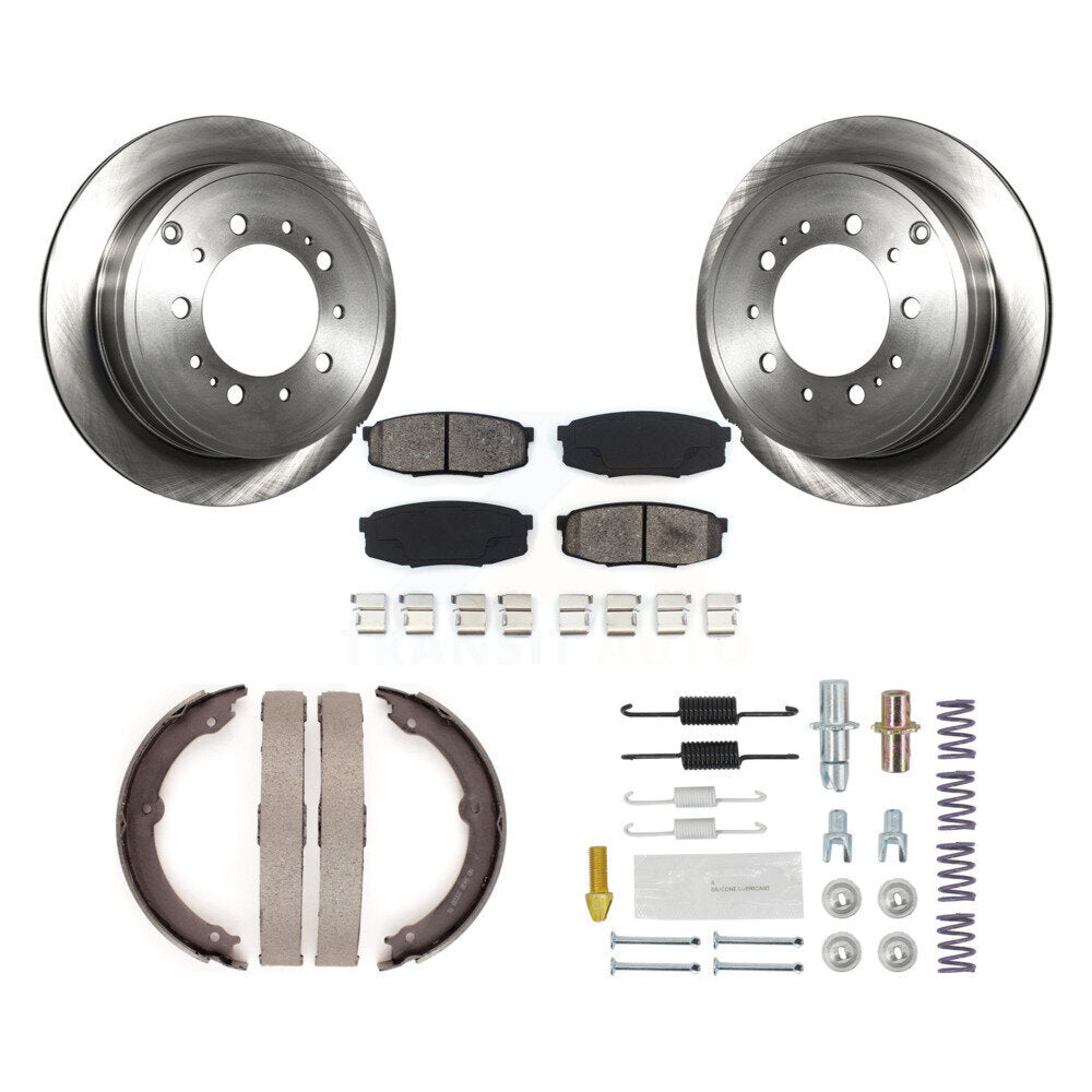 Transit Auto K8S-104707 Disc Brake Kit for 2007-2021 Lexus LX570, Toyota Land Cruiser, Toyota Sequoia & more - Rear product image