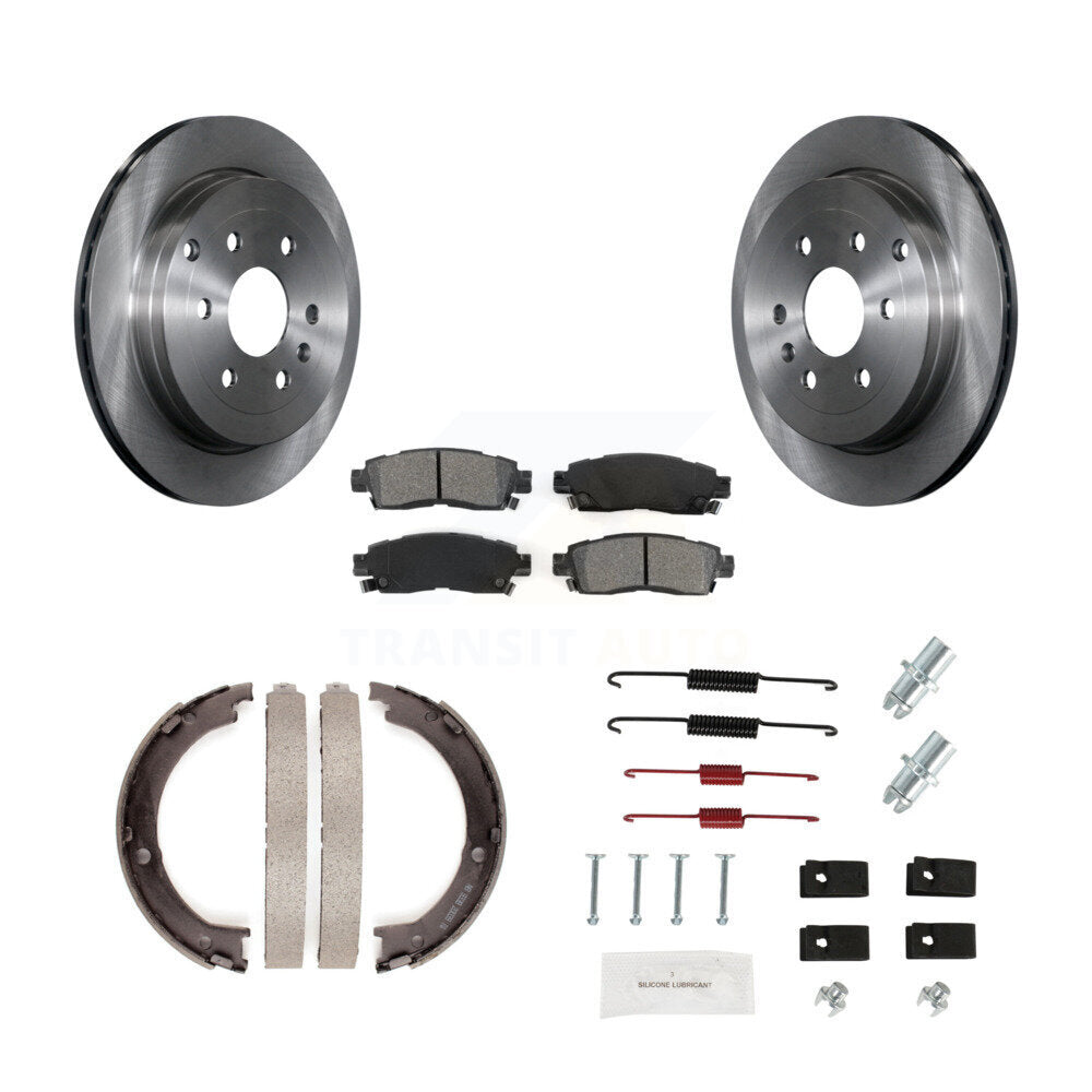 Transit Auto K8S-104715 Disc Brake Kit for 2007-2017 GMC Acadia Limited, Chevrolet Traverse, Buick Enclave & more - Rear product image
