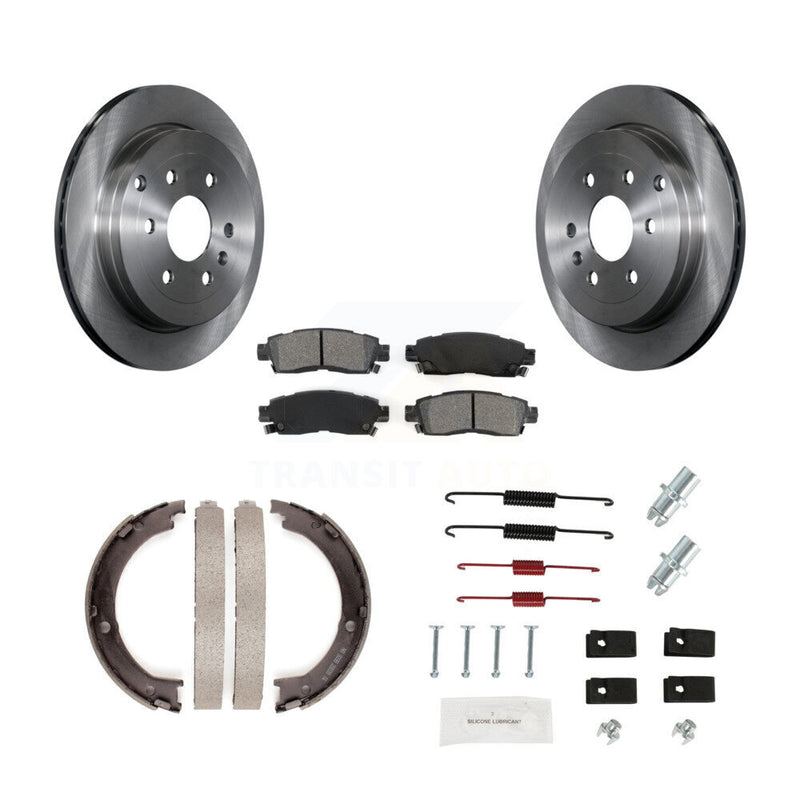 Transit Auto K8S-104715 Disc Brake Kit for 2007-2017 GMC Acadia Limited, Chevrolet Traverse, Buick Enclave & more - Rear product image