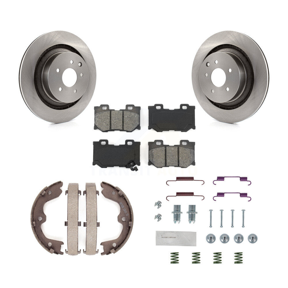 Transit Auto K8S-104884 Disc Brake Kit for 2009-2016 INFINITI Q60, INFINITI G37, Nissan 370Z - Rear product image