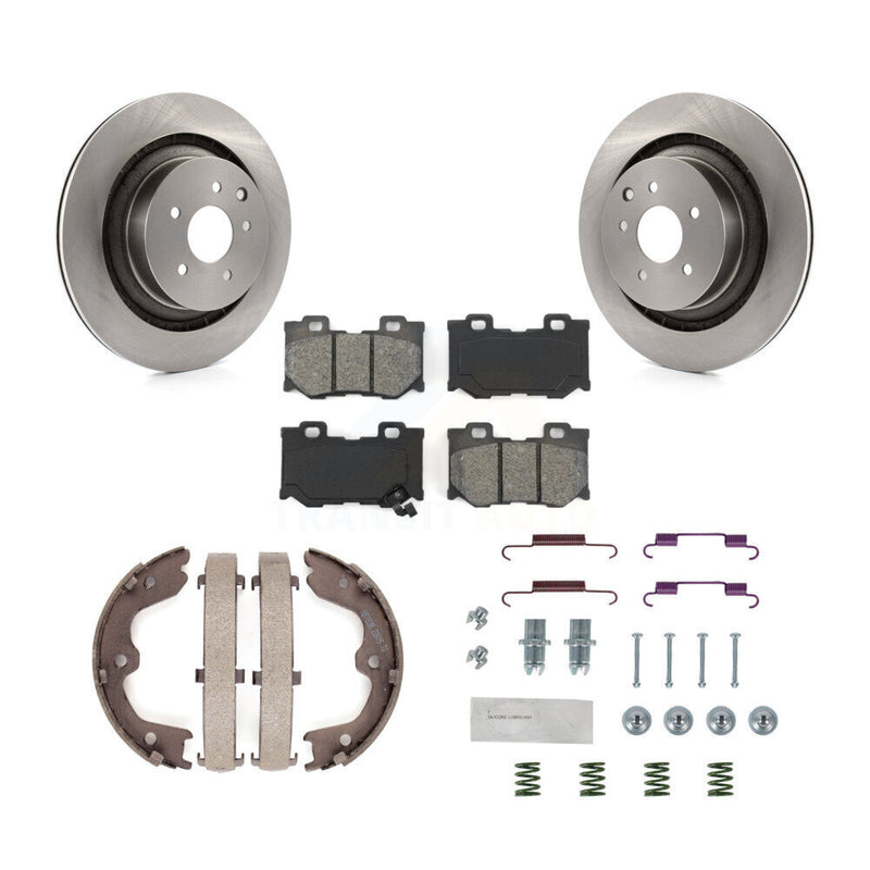 Transit Auto K8S-104884 Disc Brake Kit for 2009-2016 INFINITI Q60, INFINITI G37, Nissan 370Z - Rear product image