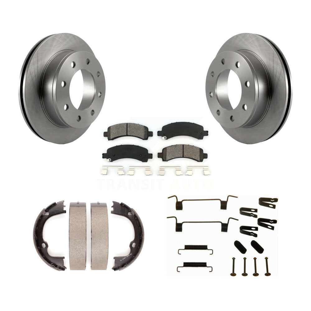 Transit Auto K8S-104893 Disc Brake Kit for 2008-2020 GMC Savana 2500, Chevrolet Express 2500, Chevrolet Express 3500 - Rear product image