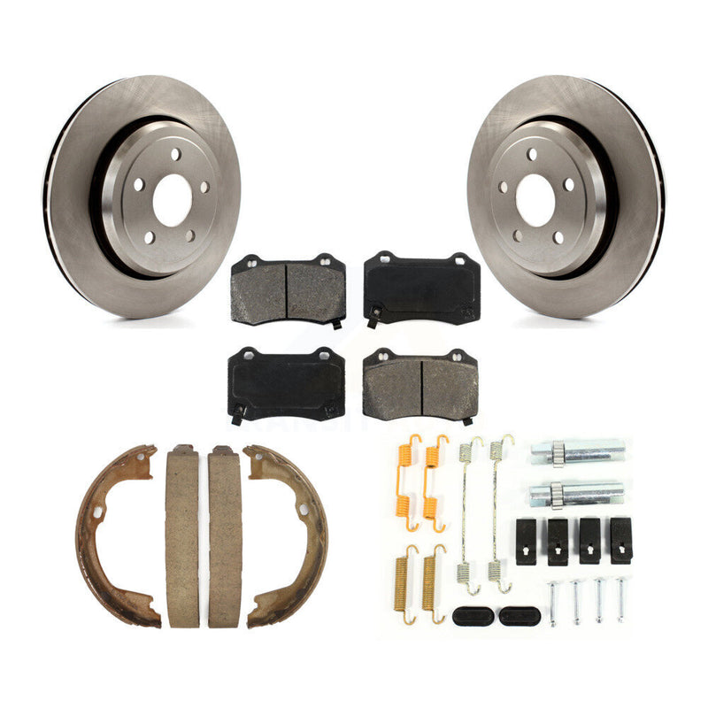 Transit Auto K8S-104965 Disc Brake Kit for 2012-2022 Dodge Durango, Jeep Grand Cherokee - Rear product image
