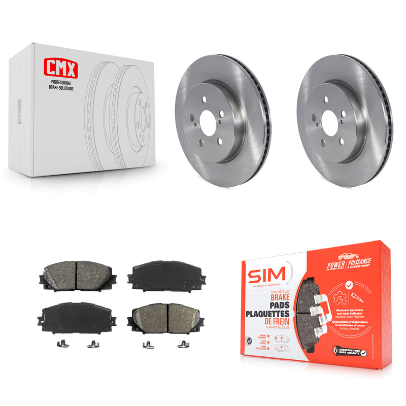 Transit Auto K8S-104990 Disc Brake Kit for 2019-2023 Toyota Corolla, Toyota Prius Prime - Front product image