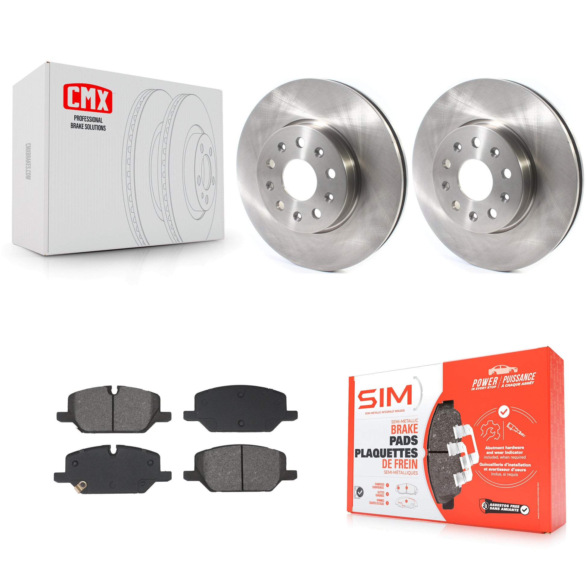 Transit Auto K8S-104992 Disc Brake Kit for 2021-2022 Chevrolet Camaro - Front product image