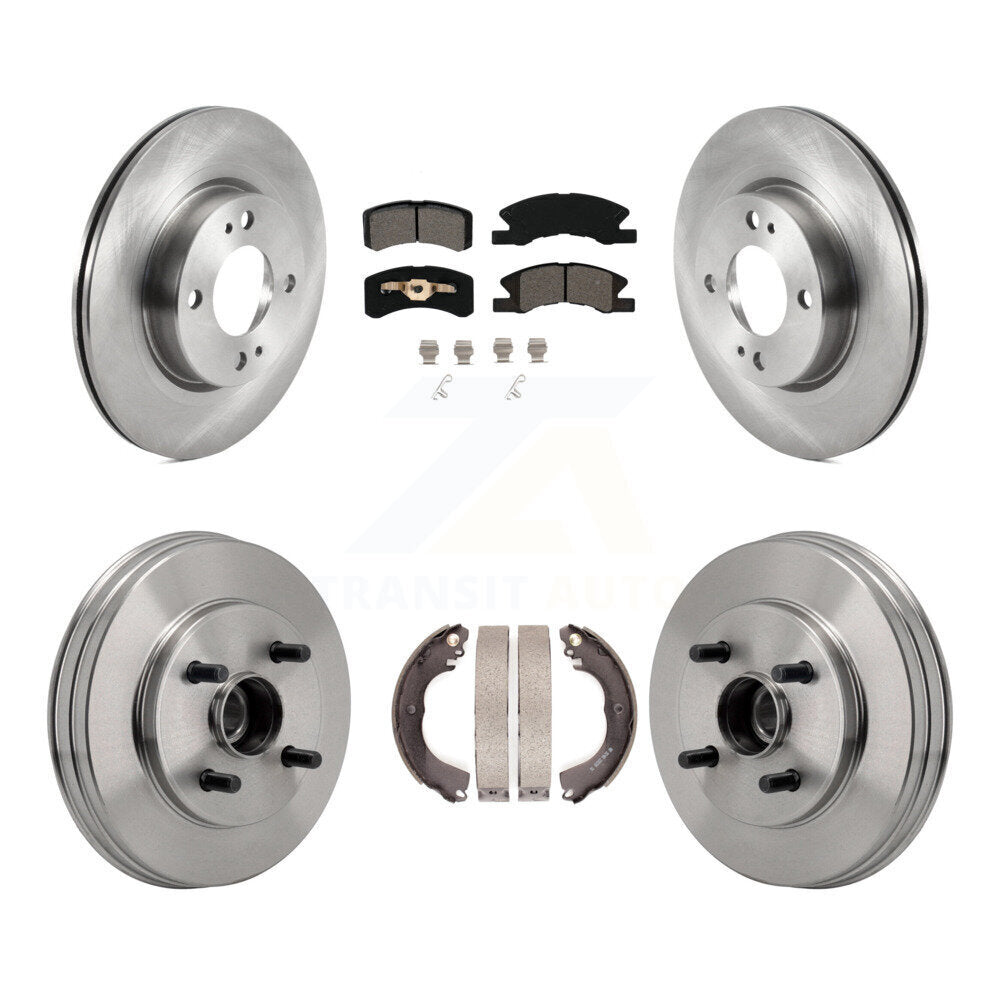 Transit Auto K8S-105034 Disc Brake Kit for 2017-2023 Mitsubishi Mirage, Mitsubishi Mirage G4 - Front and Rear product image