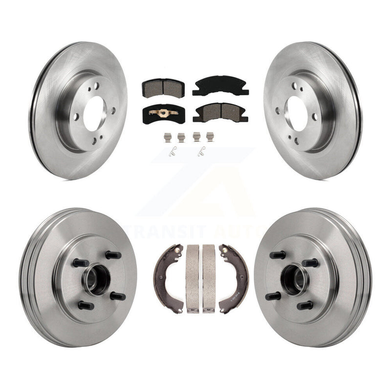 Transit Auto K8S-105034 Disc Brake Kit for 2017-2023 Mitsubishi Mirage, Mitsubishi Mirage G4 - Front and Rear product image