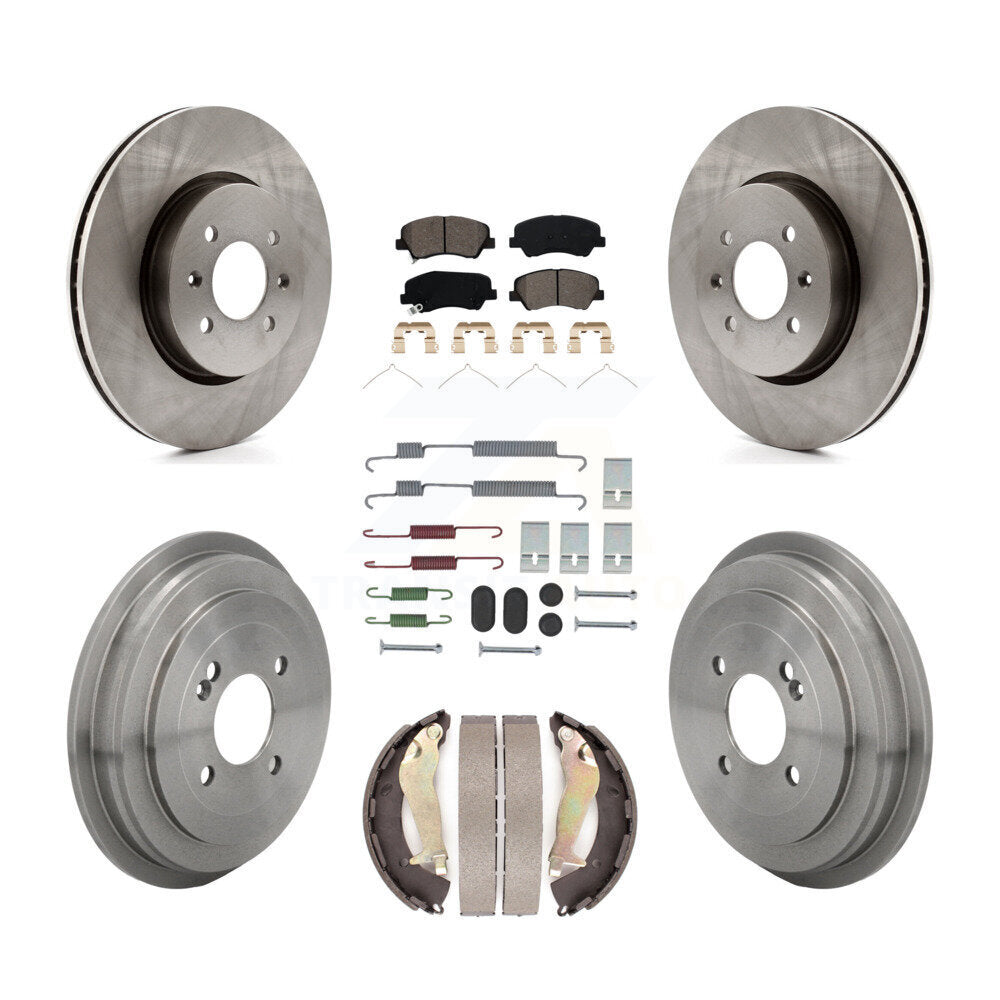Transit Auto K8S-105043 Disc Brake Kit for 2018-2022 Kia Rio, Hyundai Accent - Front and Rear product image