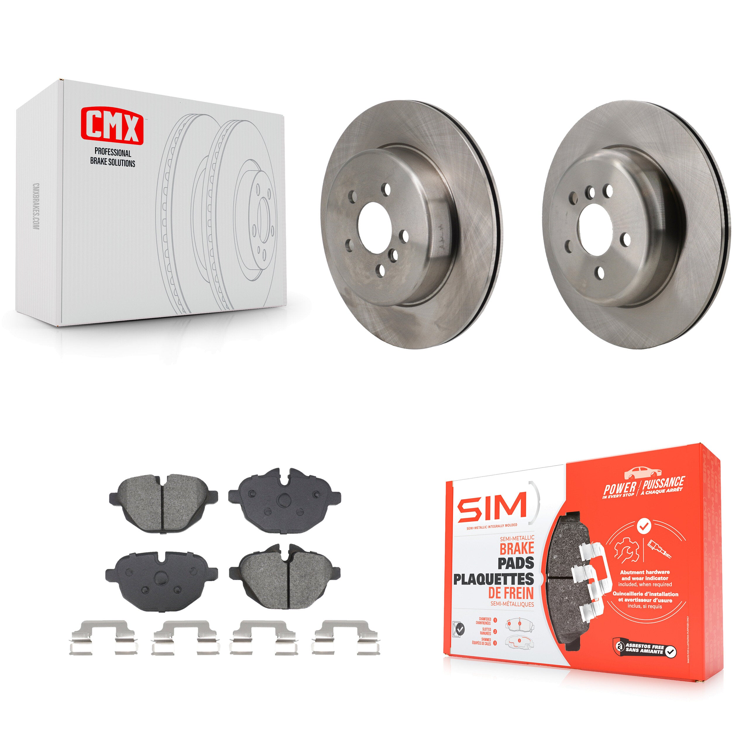 Transit Auto K8S-105059 Disc Brake Kit for 2022 BMW X3 - Rear product image
