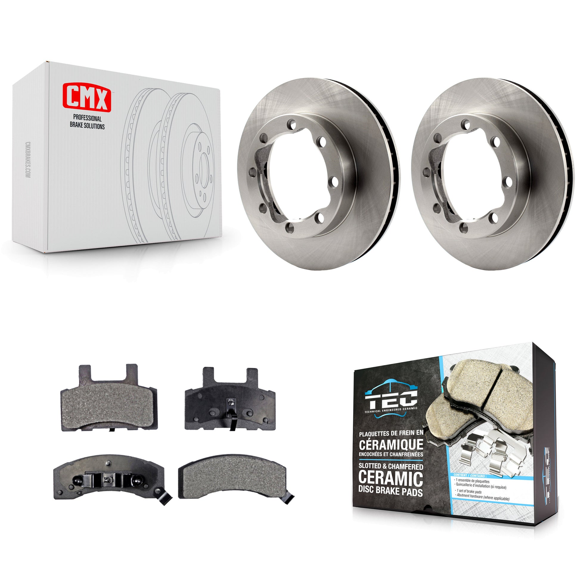 Transit Auto K8T-100010 Disc Brake Kit for 1988-2000 Chevrolet K3500, Chevrolet K2500 Suburban, Chevrolet Tahoe & more - Front product image
