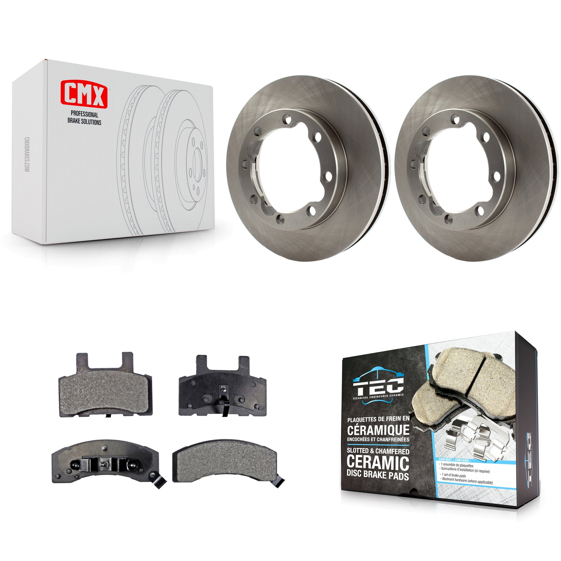 Transit Auto K8T-100011 Disc Brake Kit for 1990-2000 Chevrolet K3500, Dodge Ram 2500, Dodge Ram 3500 & more - Front product image