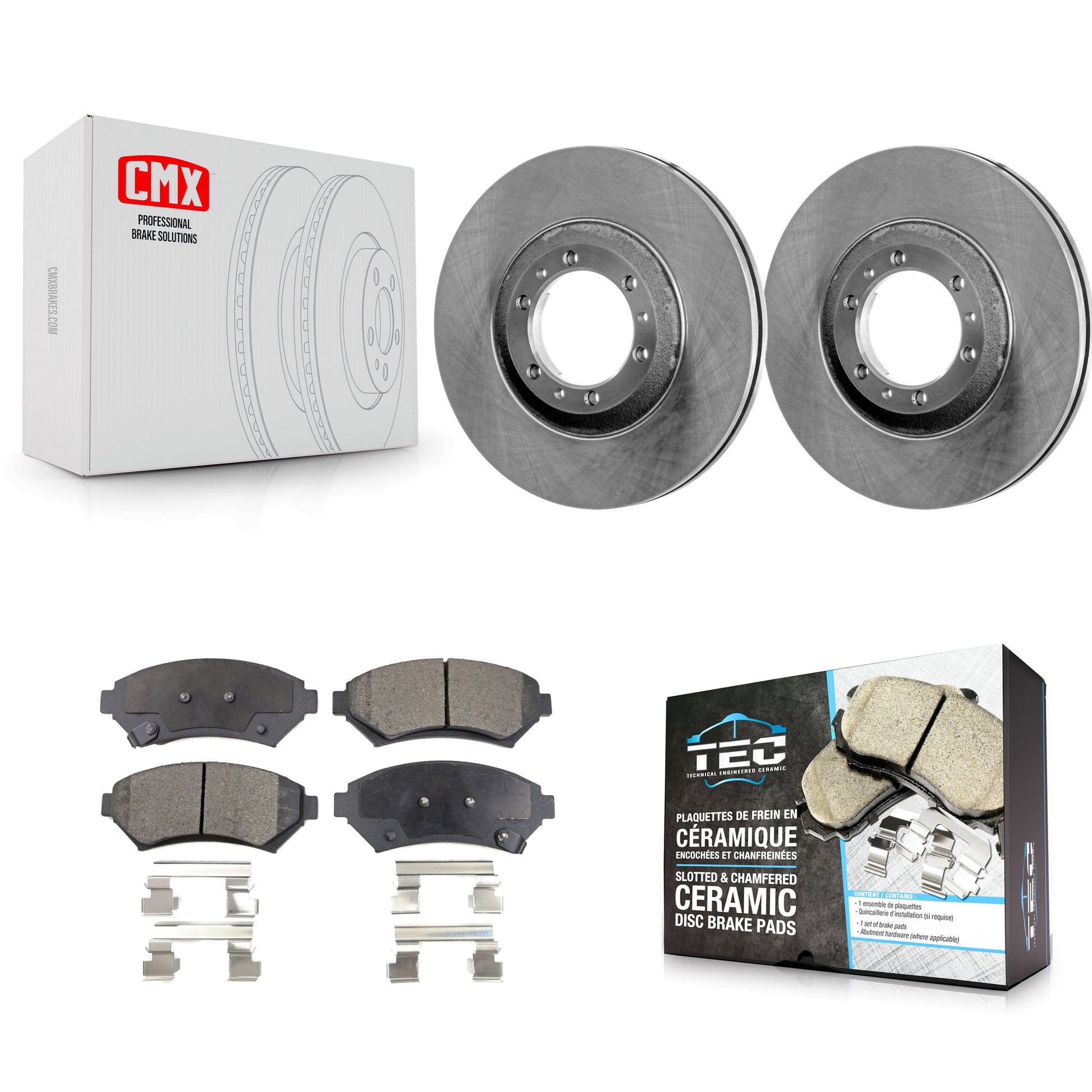 Transit Auto K8T-100013 Disc Brake Kit for 1997-2005 Chevrolet Venture, Oldsmobile Silhouette, Pontiac Montana & more - Front product image