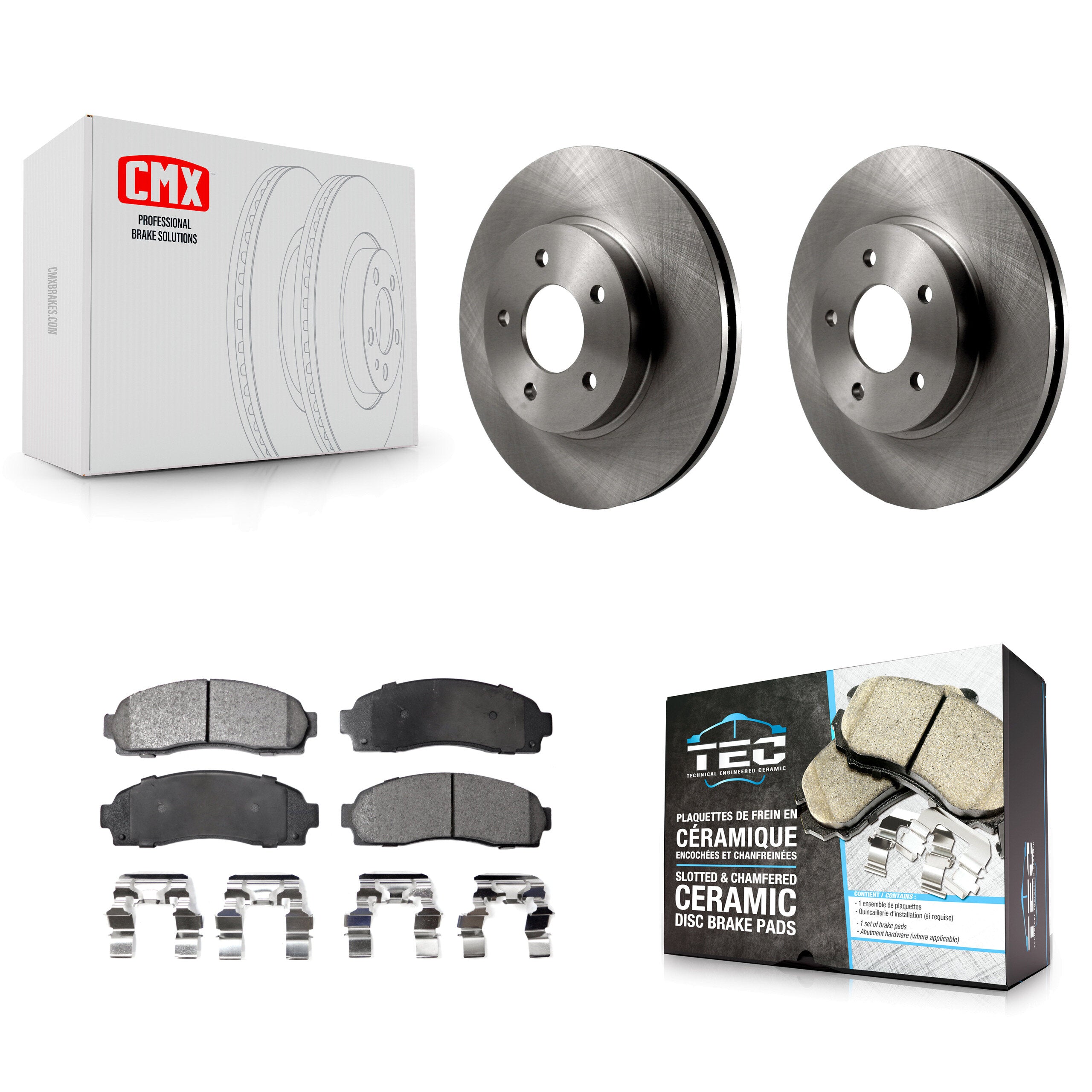 Transit Auto K8T-100029 Disc Brake Kit for 2002-2007 Pontiac Torrent, Chevrolet Equinox, Saturn Vue - Front product image
