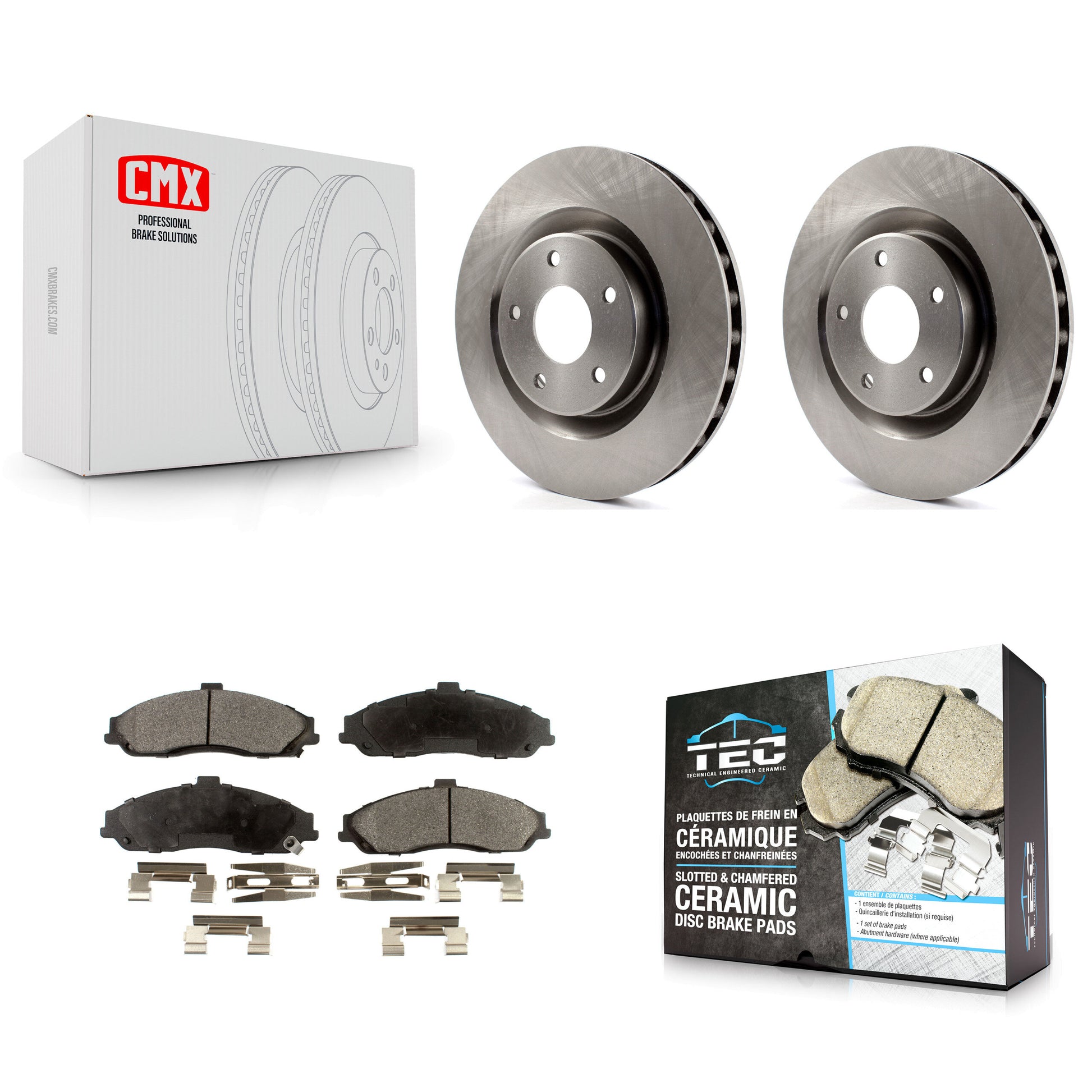 Transit Auto K8T-100043 Disc Brake Kit for 2004-2013 Chevrolet Corvette, Cadillac XLR - Front product image