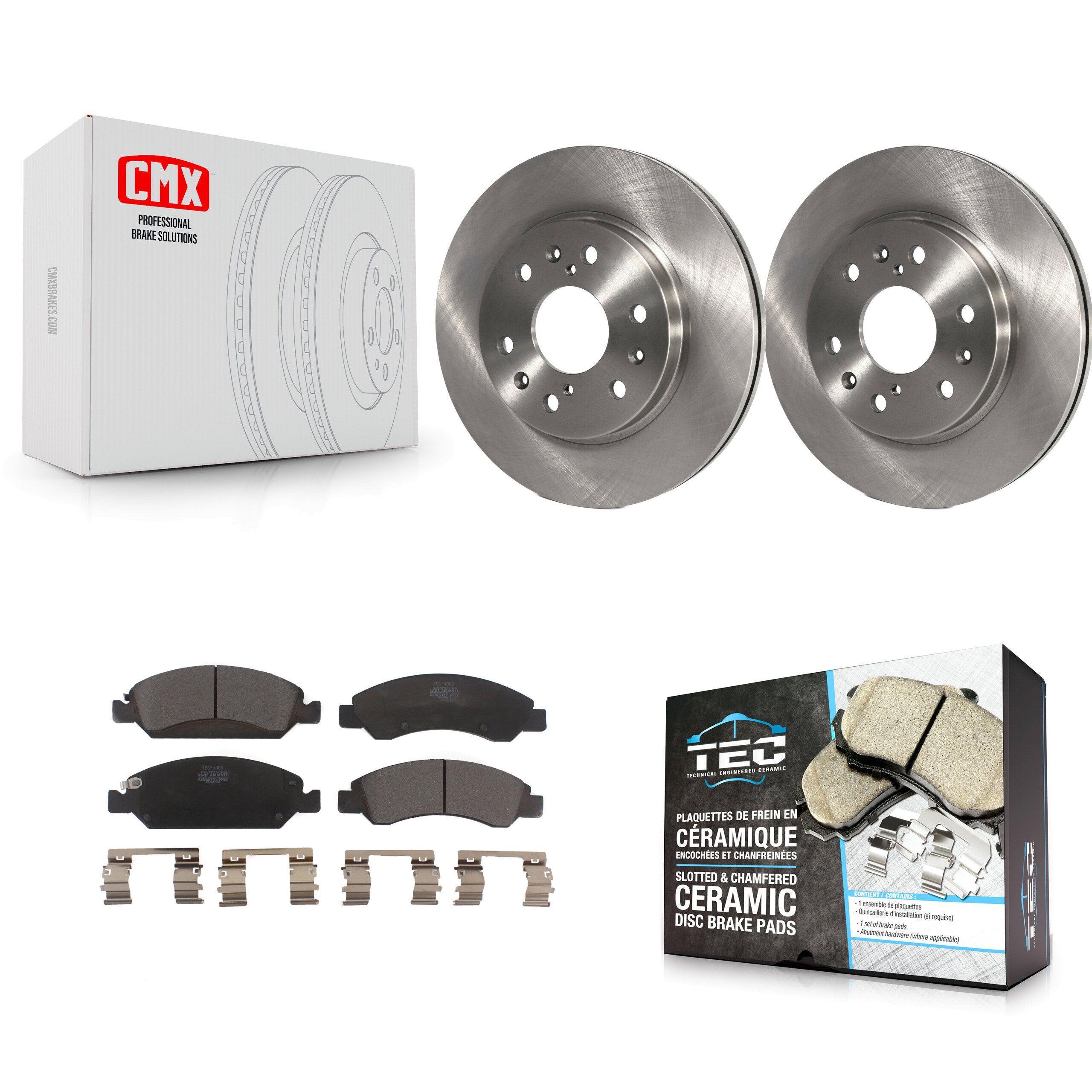 Transit Auto K8T-100047 Disc Brake Kit for 2005-2020 Chevrolet Suburban, Cadillac Escalade, Cadillac Escalade ESV & more - Front product image