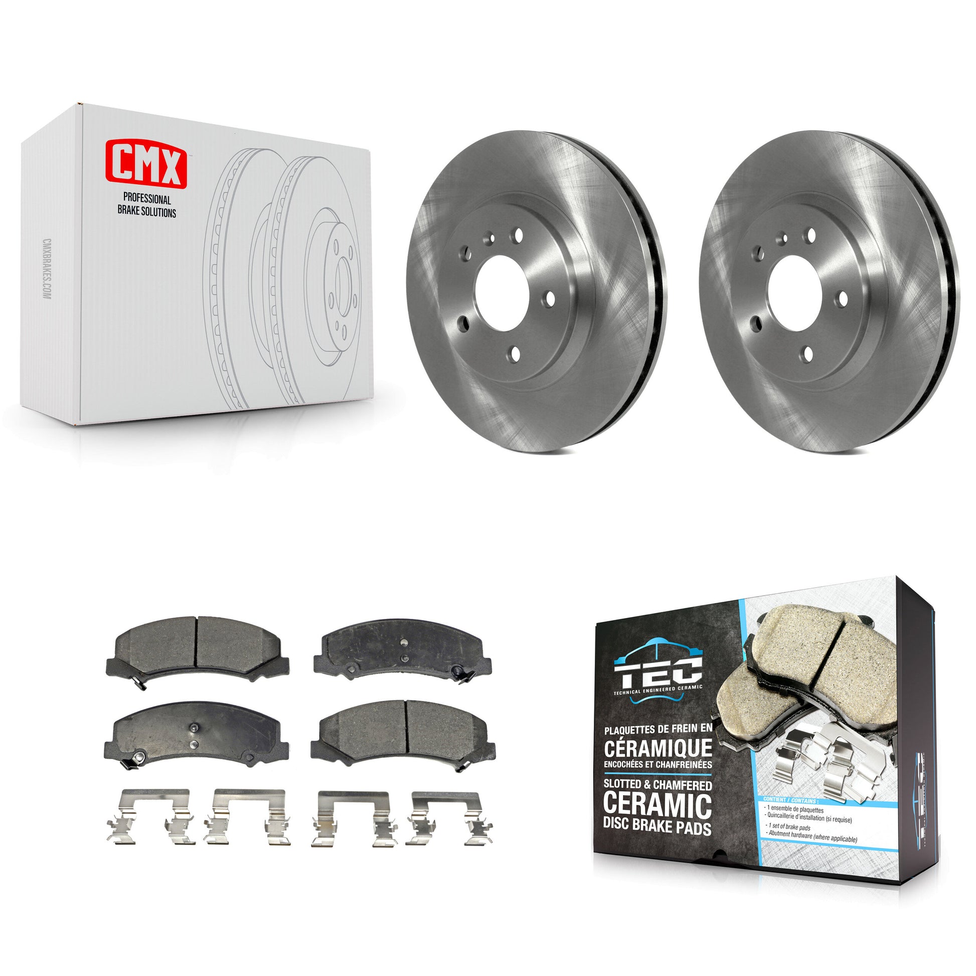 Transit Auto K8T-100057 Disc Brake Kit for 2006-2016 Chevrolet Impala Limited, Chevrolet Impala, Buick Lucerne & more - Front product image