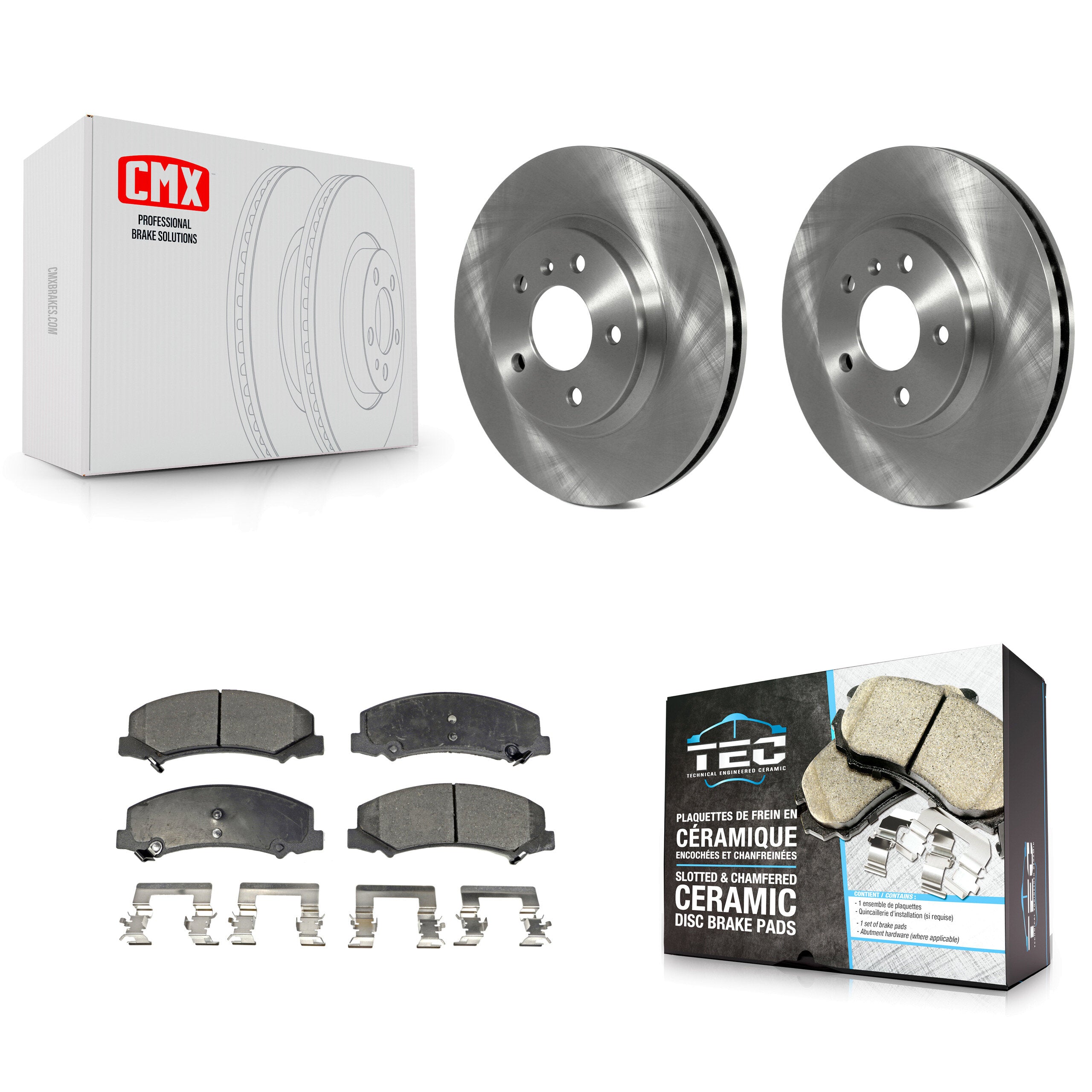 Transit Auto K8T-100057 Disc Brake Kit for 2006-2016 Chevrolet Impala Limited, Chevrolet Impala, Buick Lucerne & more - Front product image