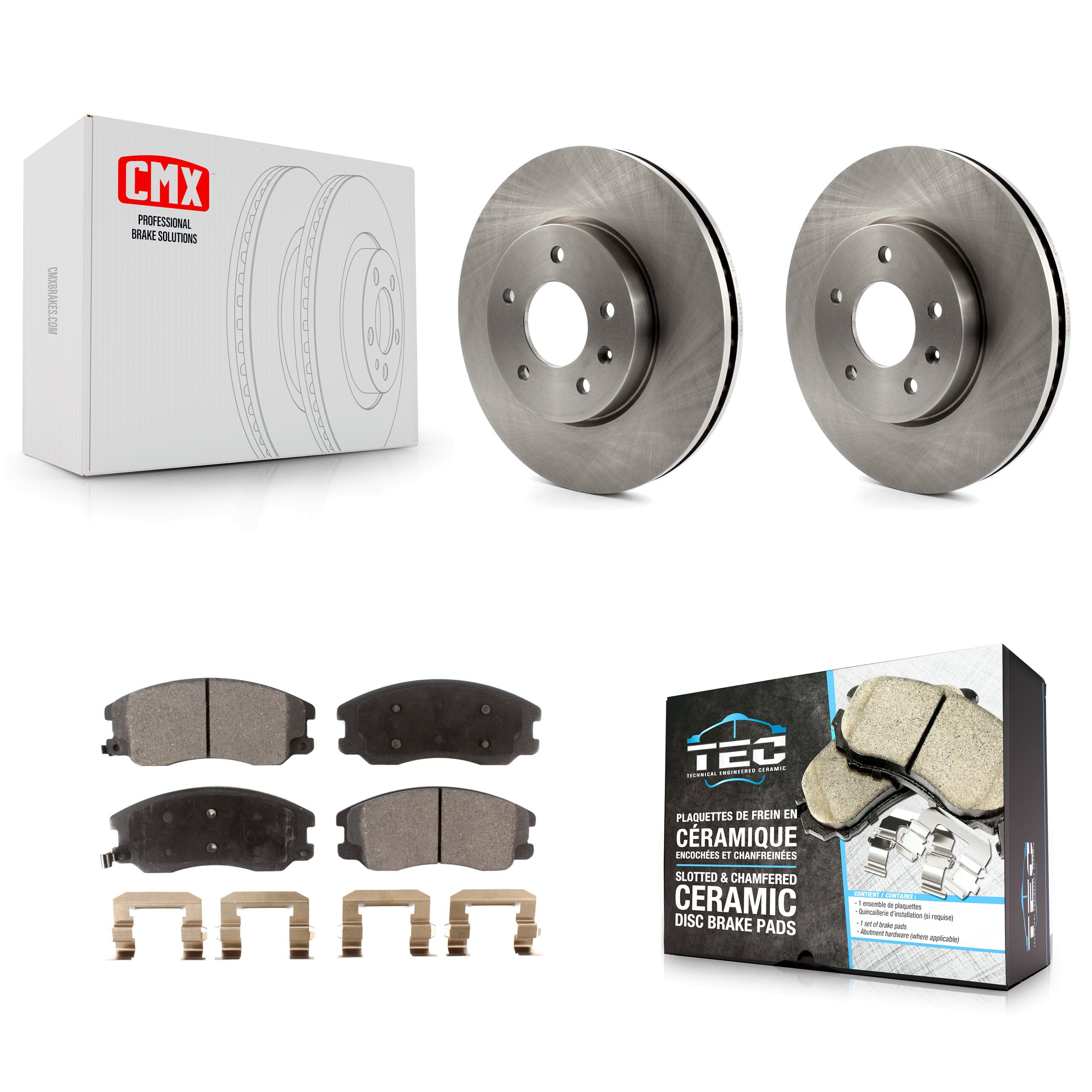 Transit Auto K8T-100062 Disc Brake Kit for 2007-2015 Chevrolet Captiva Sport, Saturn Vue, Chevrolet Equinox & more - Front product image
