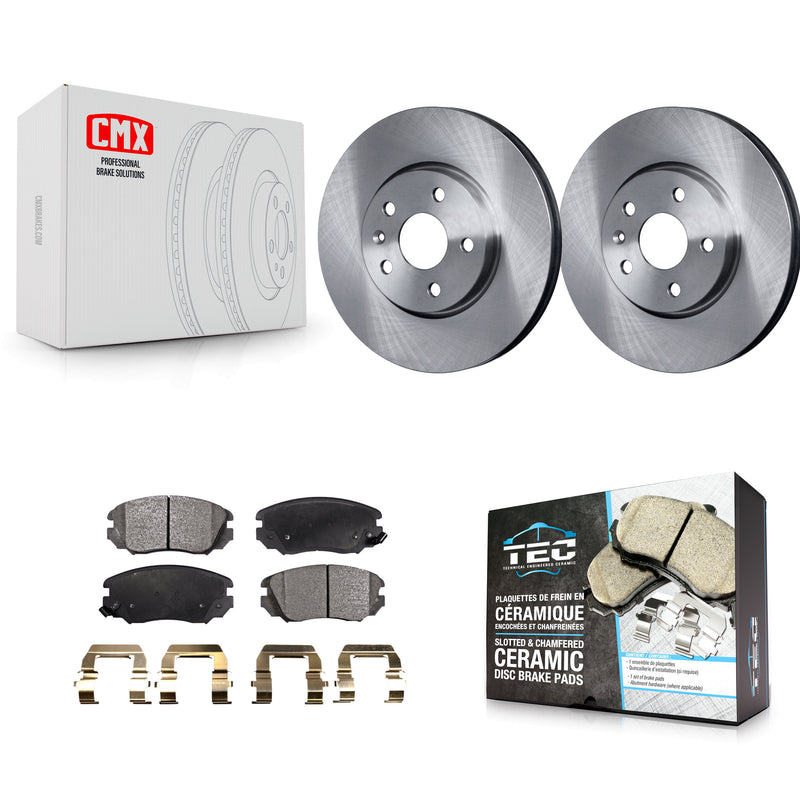 Transit Auto K8T-100077 Disc Brake Kit for 2010-2020 GMC Terrain, Chevrolet Malibu Limited, Chevrolet Impala & more - Front product image