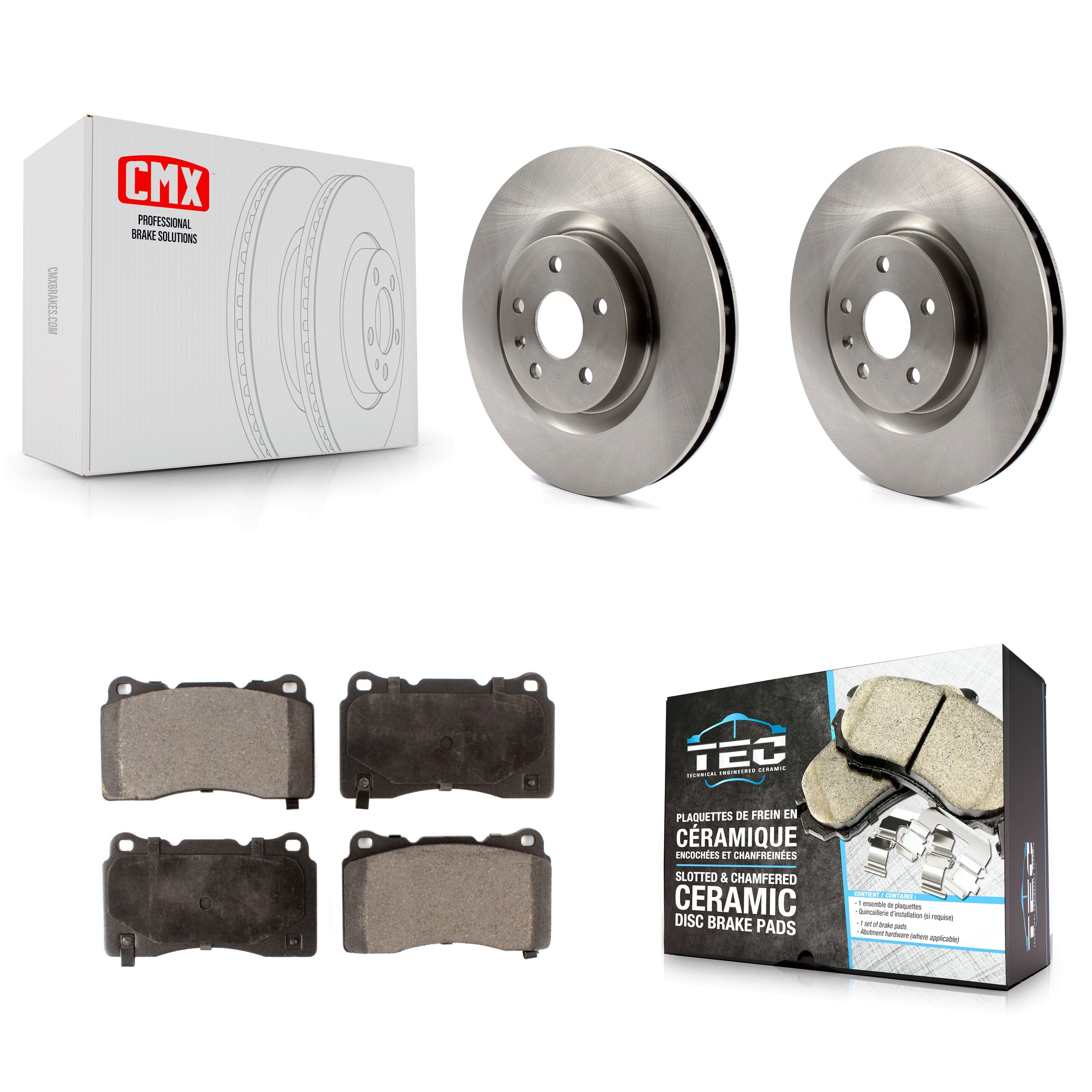 Transit Auto K8T-100078 Disc Brake Kit for 2009-2013 Buick Regal, Pontiac G8 - Front product image