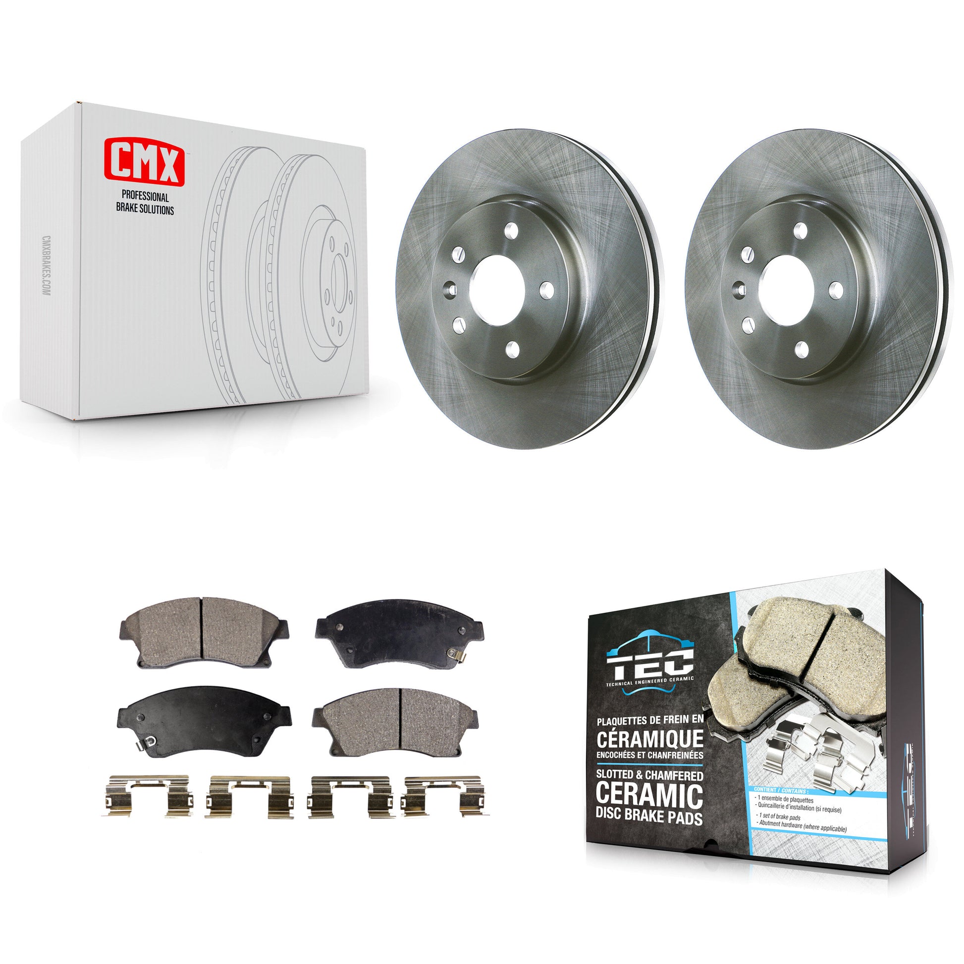 Transit Auto K8T-100082 Disc Brake Kit for 2011-2017 Chevrolet Cruze Limited, Chevrolet Sonic, Chevrolet Cruze - Front product image