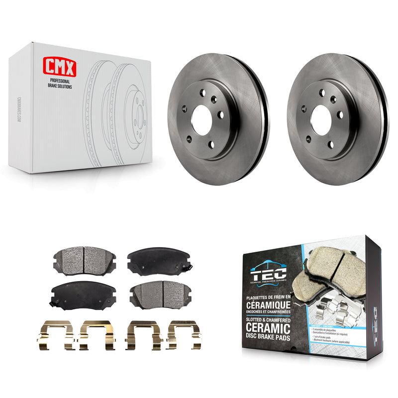 Transit Auto K8T-100084 Disc Brake Kit for 2011-2017 Chevrolet Malibu Limited, Chevrolet Malibu, Buick LaCrosse & more - Front product image