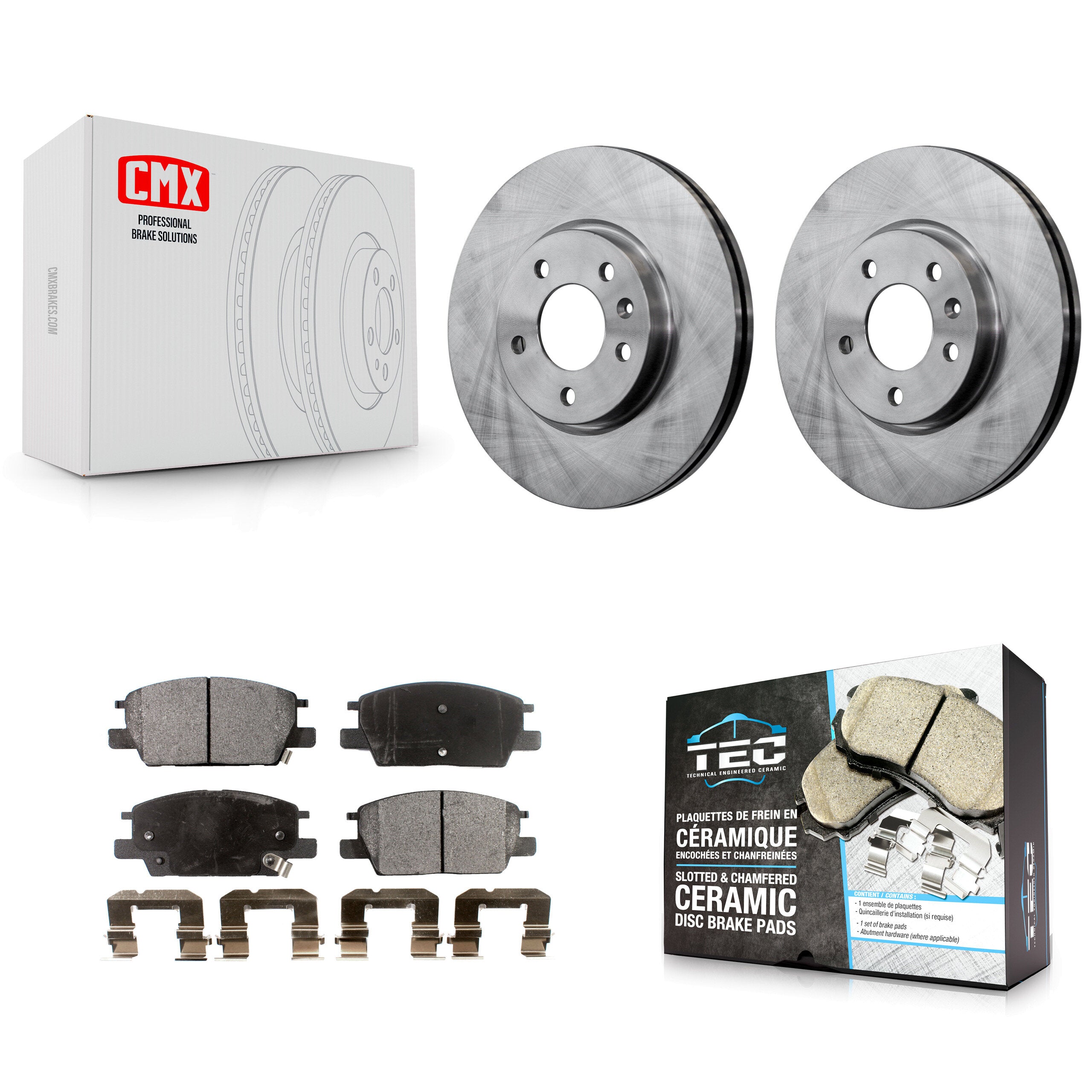 Transit Auto K8T-100088 Disc Brake Kit for 2016-2020 Chevrolet Equinox, Buick Regal Sportback, Buick Regal TourX & more - Front product image