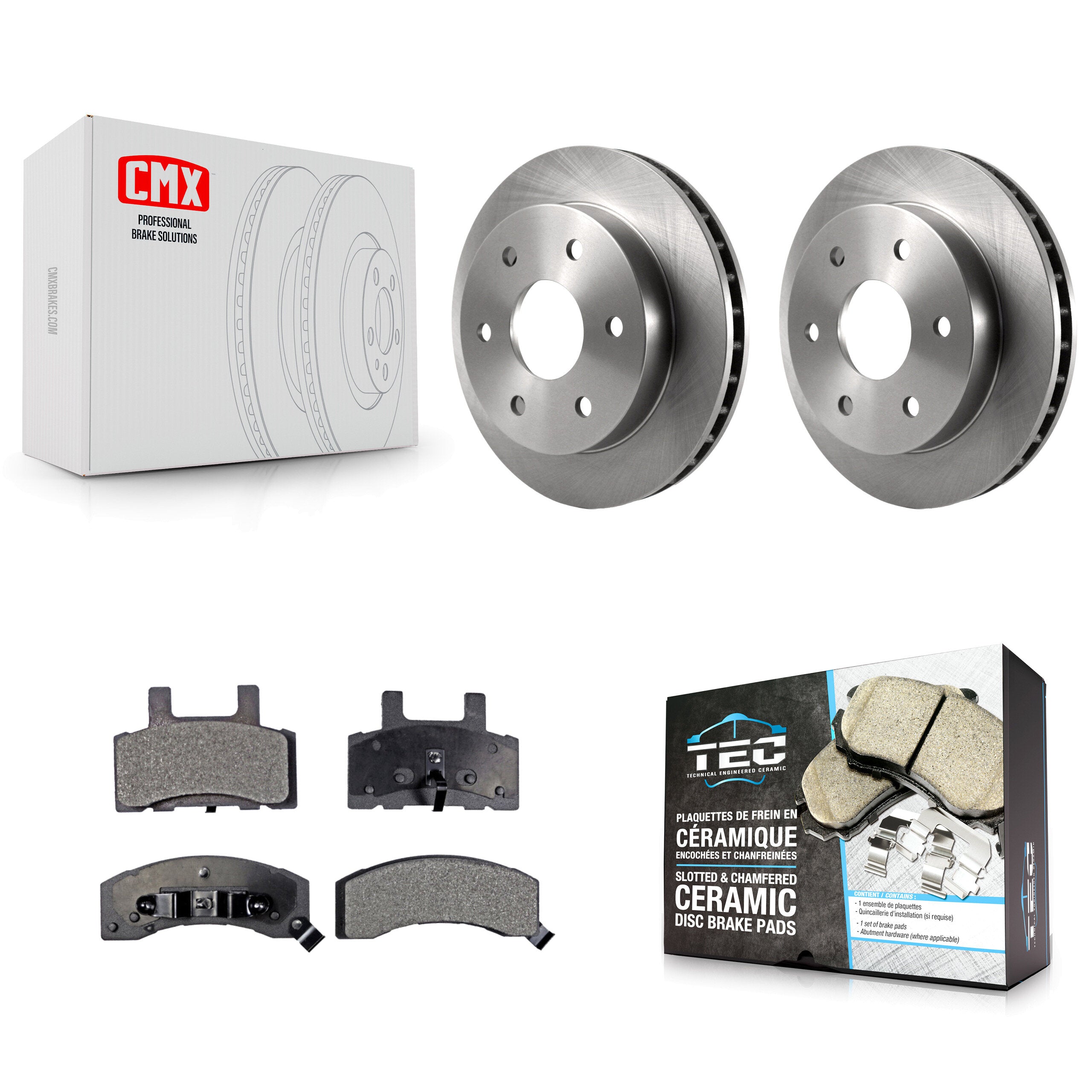 Transit Auto K8T-100096 Disc Brake Kit for 1992-2000 Chevrolet Tahoe, GMC Yukon, Chevrolet K1500 Suburban & more - Front product image