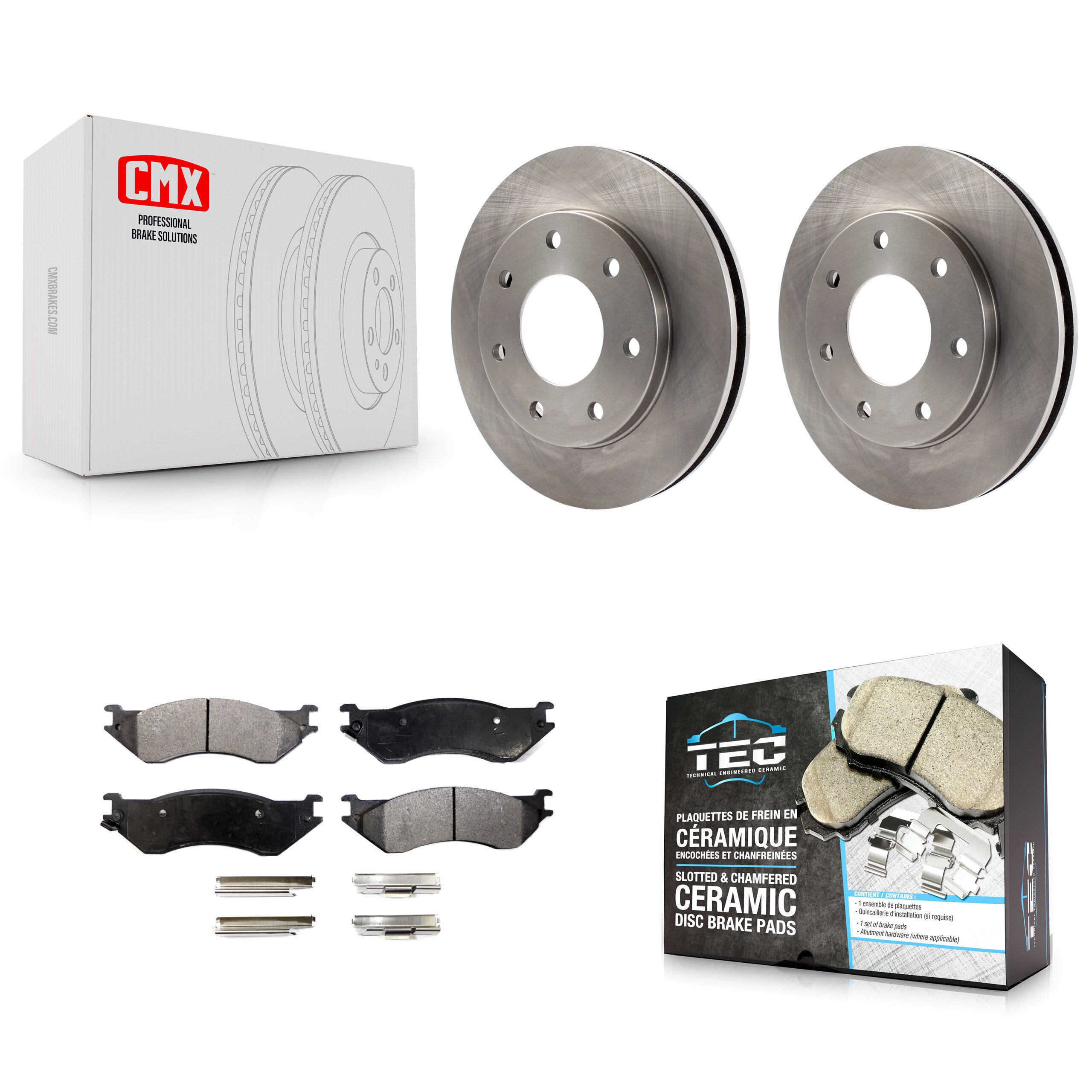 Transit Auto K8T-100109 Disc Brake Kit for 1997-2004 Ford F-150 Heritage, Ford F-150, Ford F-250 & more - Front product image