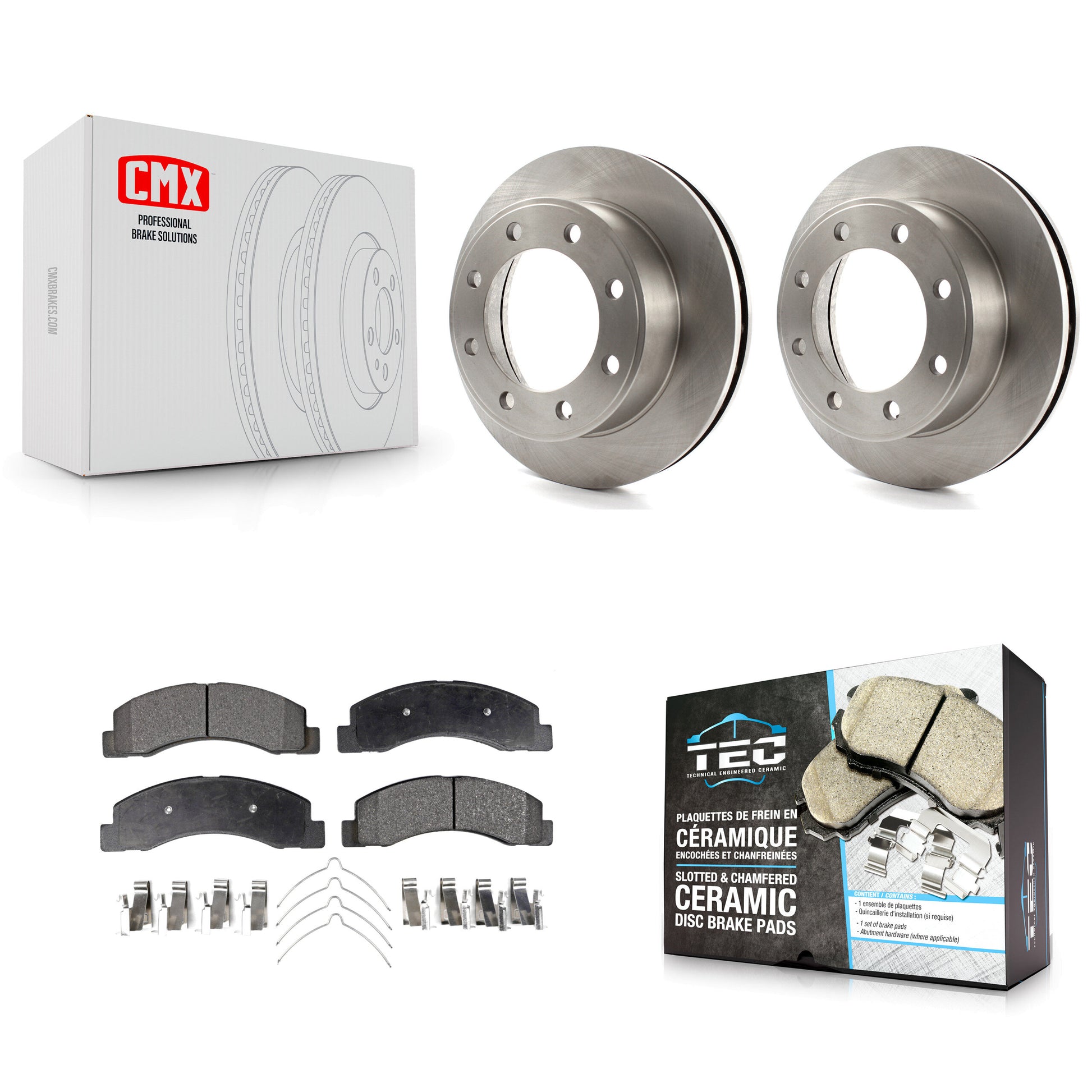 Transit Auto K8T-100120 Disc Brake Kit for 1999-2005 Ford F-350 Super Duty, Ford Excursion, Ford F-250 Super Duty - Front product image