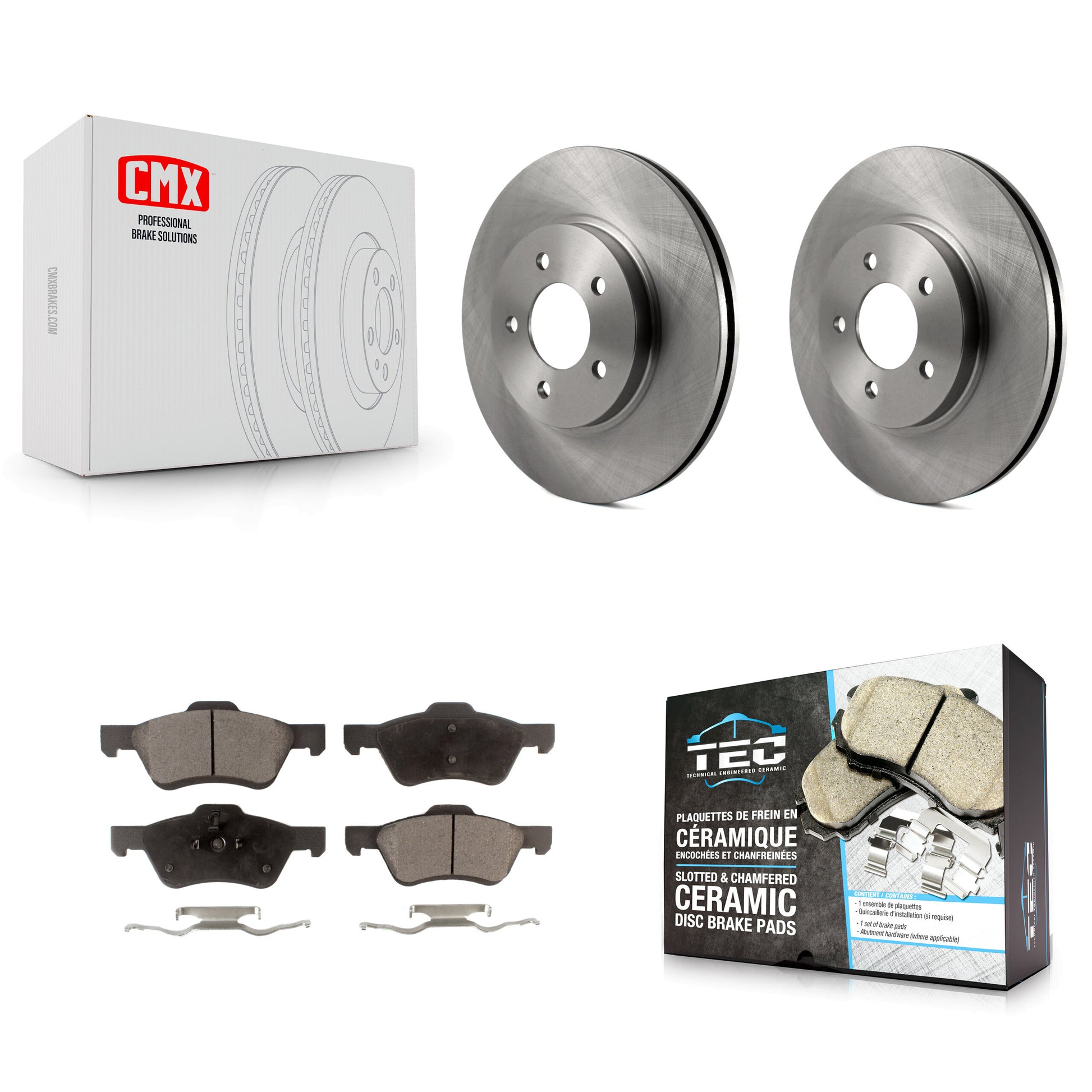 Transit Auto K8T-100134 Disc Brake Kit for 2010-2012 Ford Escape, Mercury Mariner - Front product image
